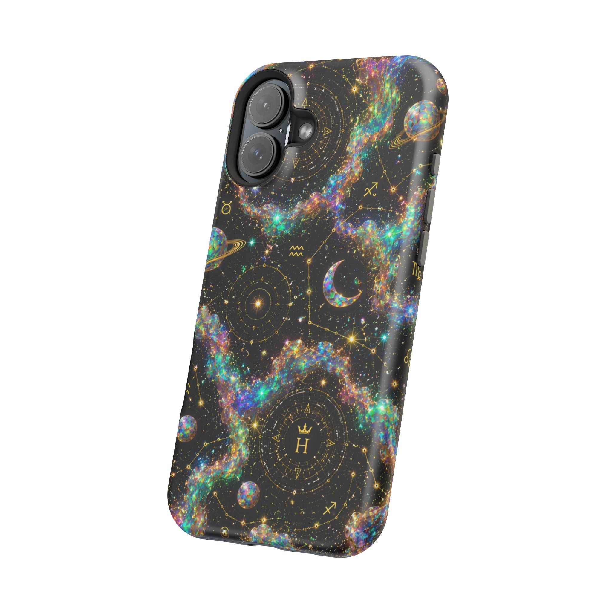 Astrology Galaxy Magnetic Impact Phone Case — Constellation & Moon Protective Cover