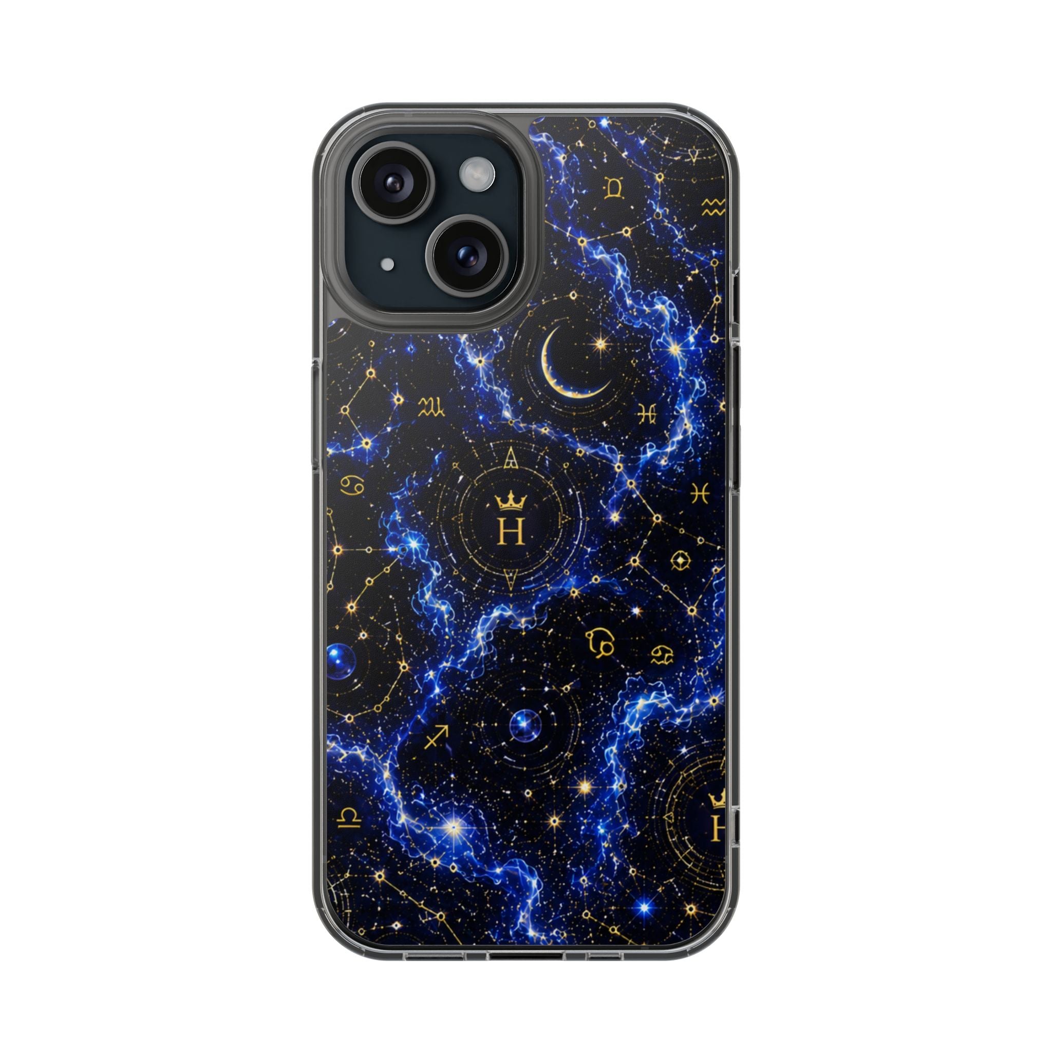 Virgo Sapphire Birthstone Phone Case — Clear Magnetic Impact-Resistant