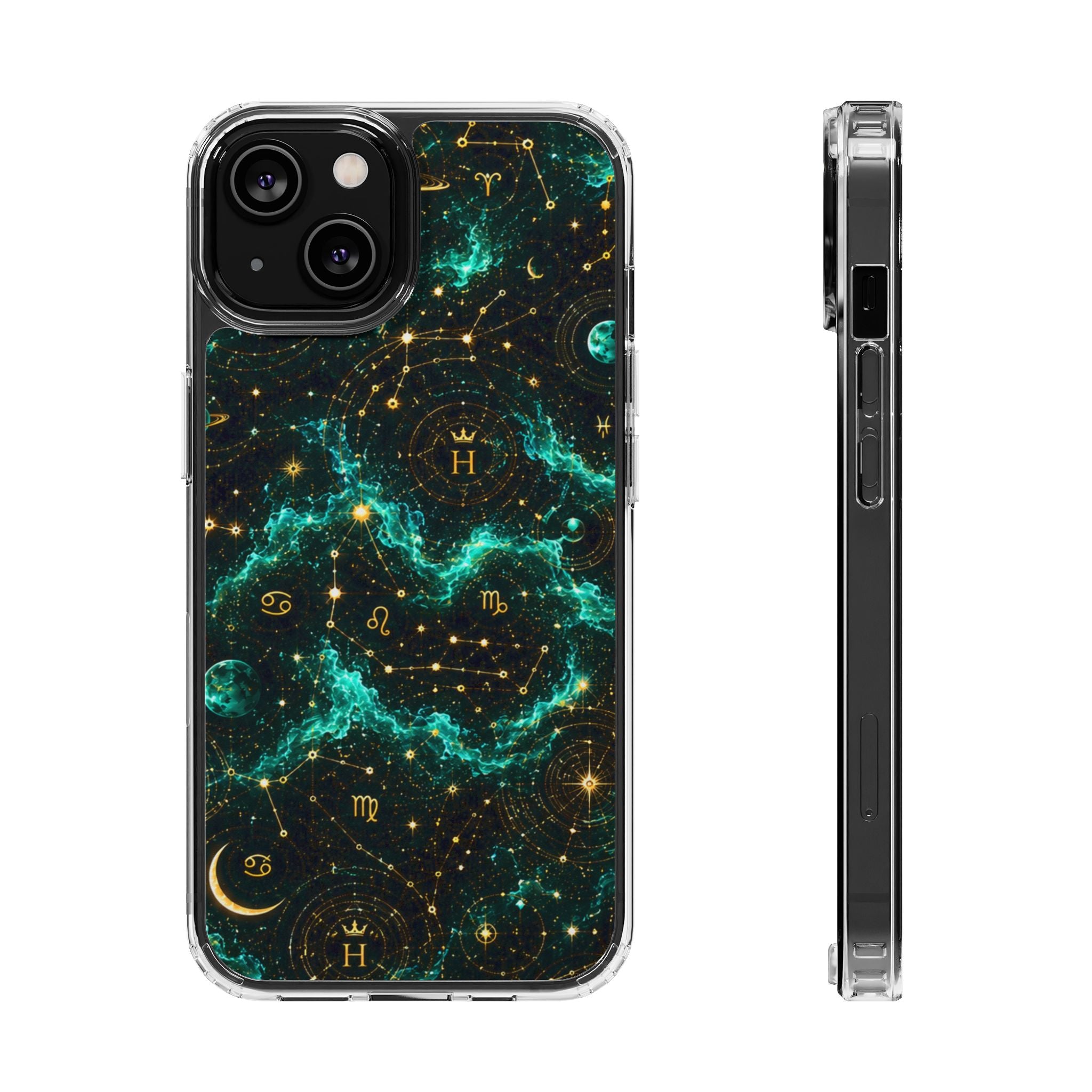 Sagittarius Turquoise Birthstone Phone Case — Clear Magnetic Impact-Resistant