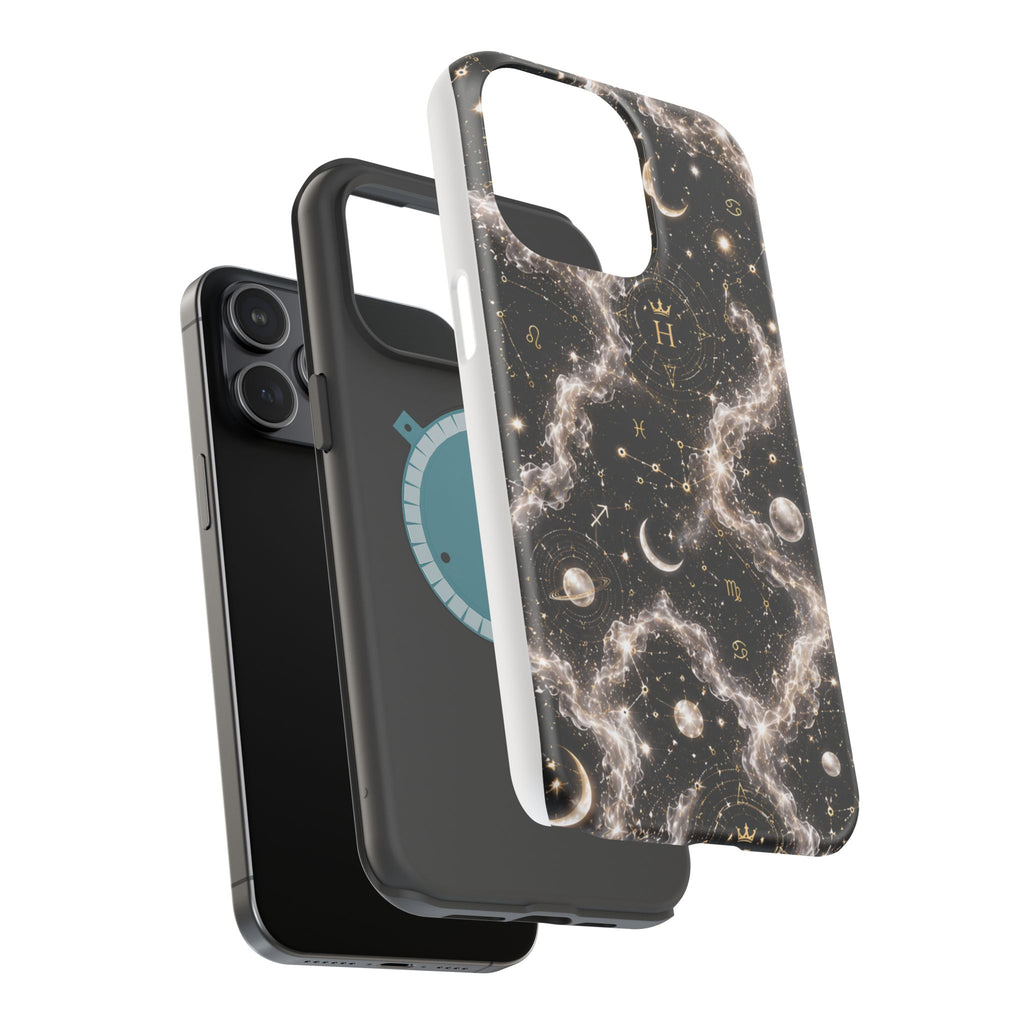 Astrology Galaxy Phone Case — Magnetic Impact-Resistant Cosmic Constellation Design