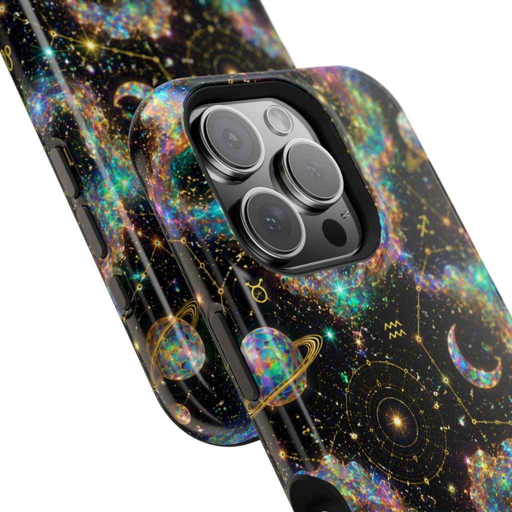 Astrology Galaxy Magnetic Impact Phone Case — Constellation & Moon Protective Cover