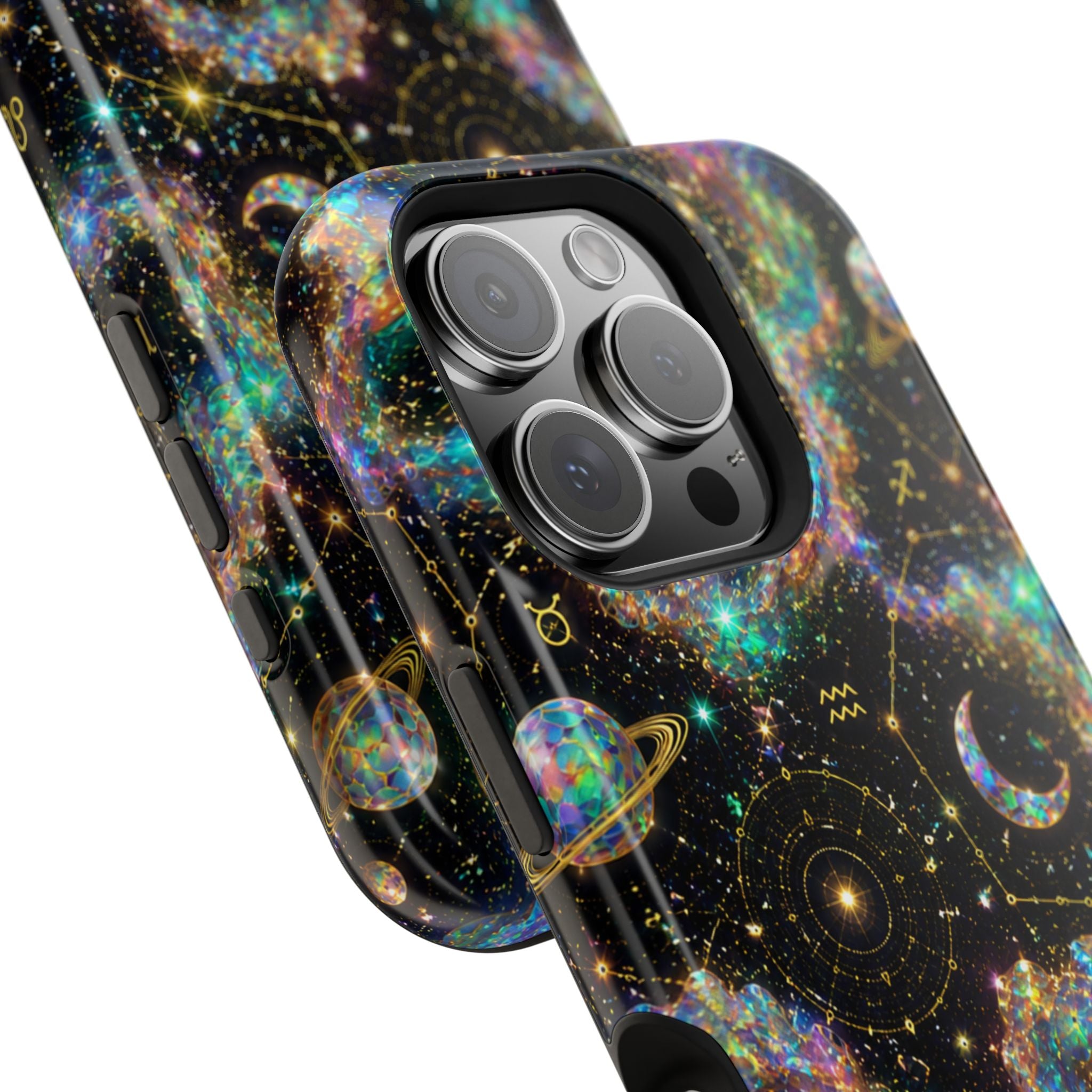 Astrology Galaxy Magnetic Impact Phone Case — Constellation & Moon Protective Cover