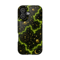 Astrology Nebula Magnetic Impact Phone Case — Gold Zodiac & Moon Design
