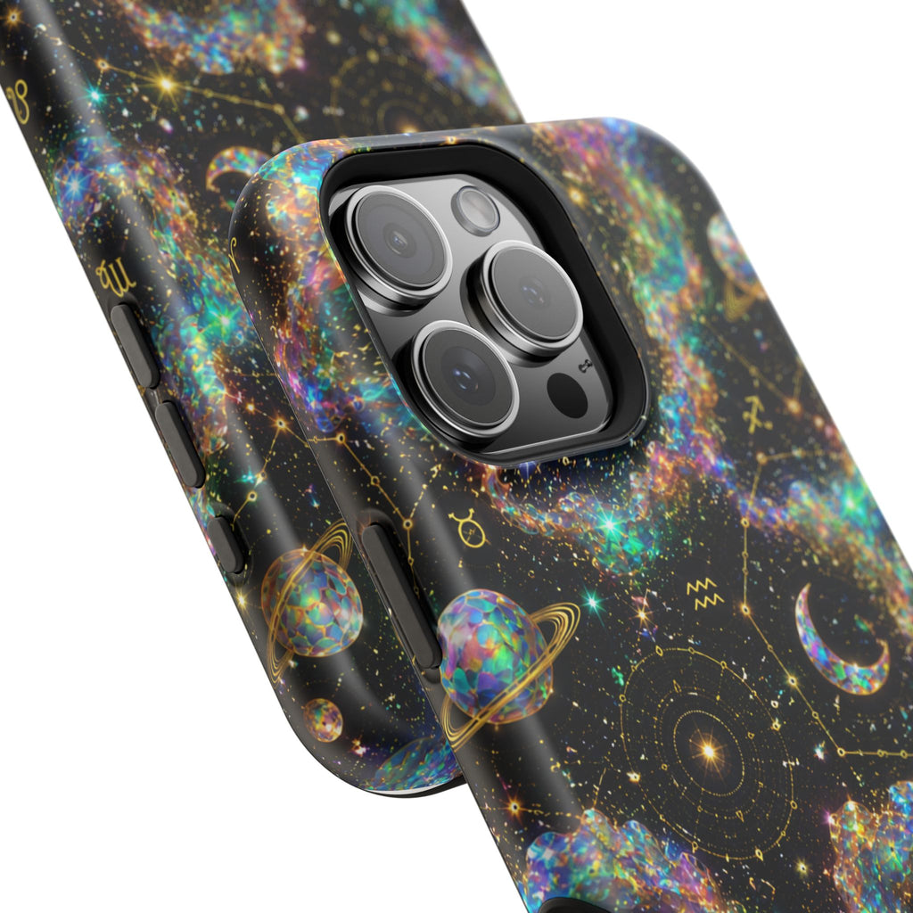 Astrology Galaxy Magnetic Impact Phone Case — Constellation & Moon Protective Cover