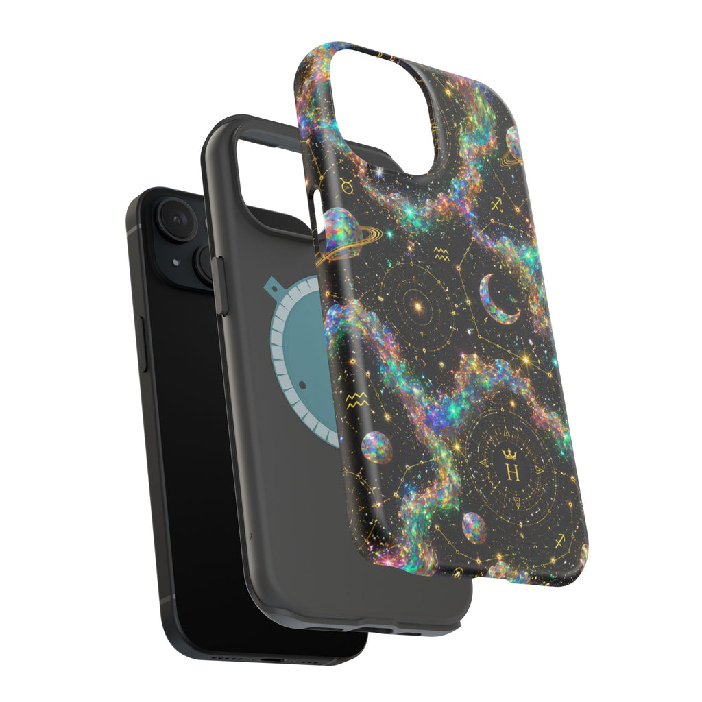 Astrology Galaxy Magnetic Impact Phone Case — Constellation & Moon Protective Cover