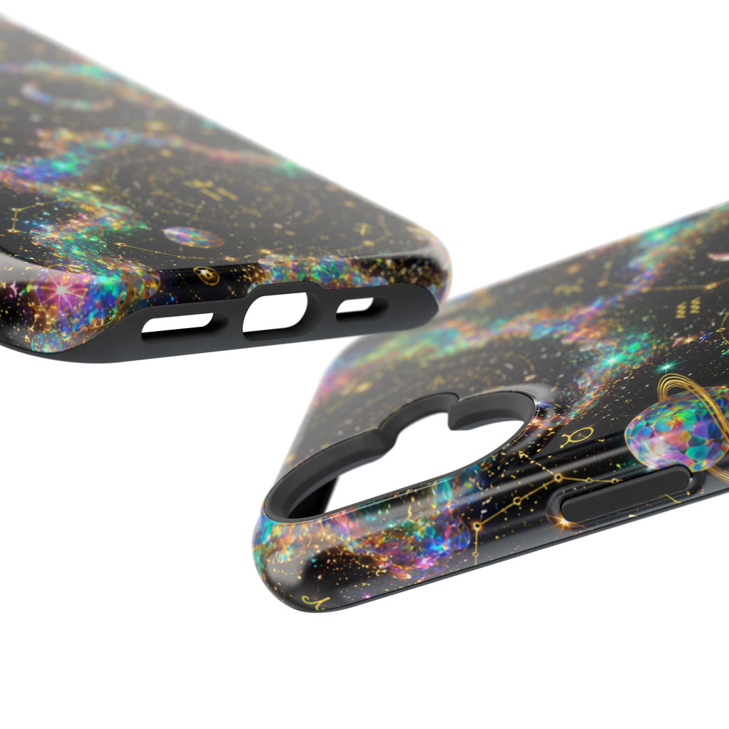 Astrology Galaxy Magnetic Impact Phone Case — Constellation & Moon Protective Cover