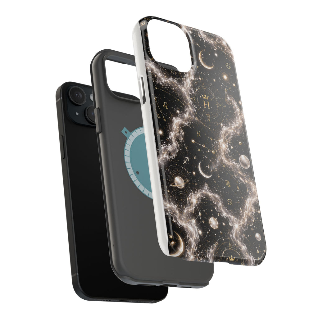 Astrology Galaxy Phone Case — Magnetic Impact-Resistant Cosmic Constellation Design