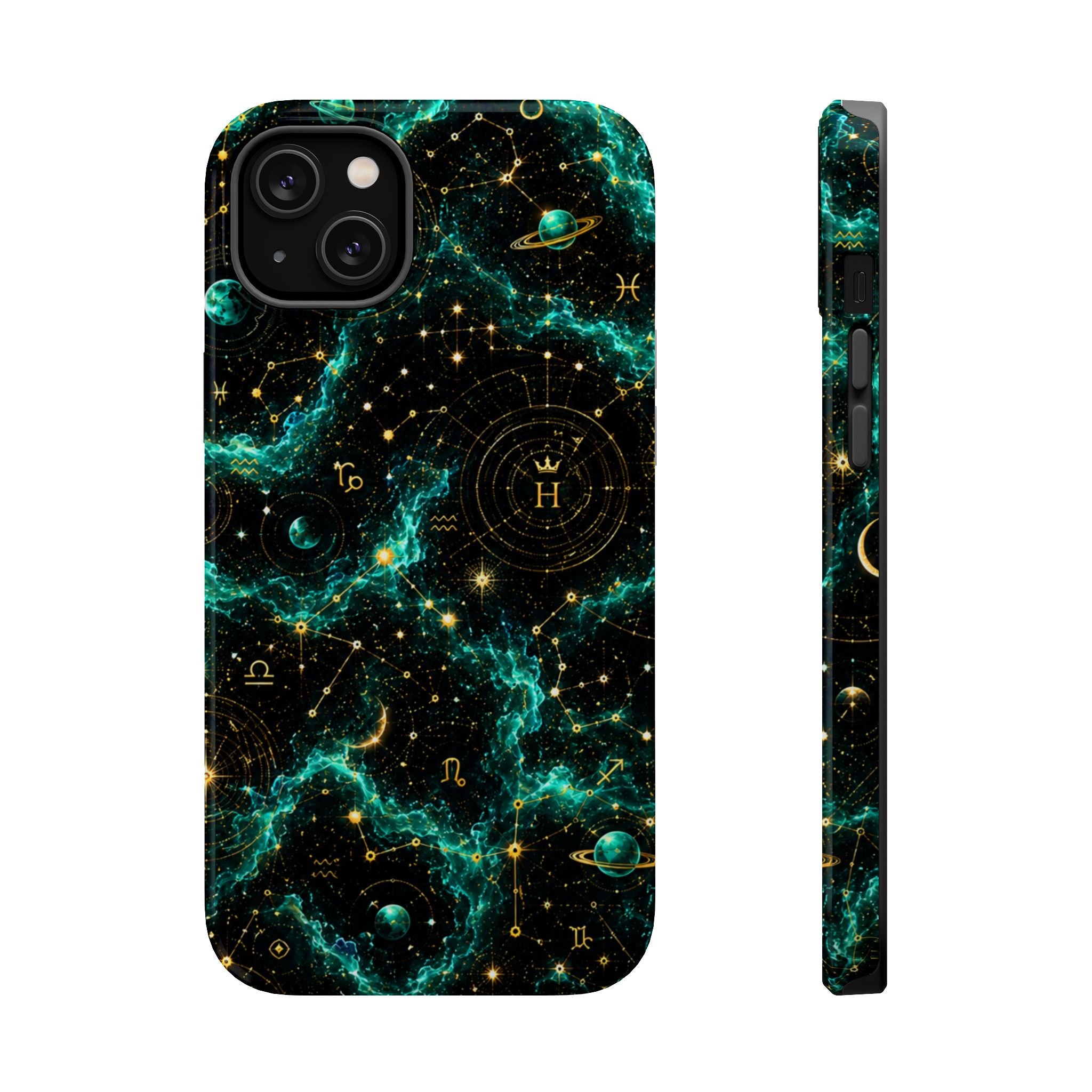 Sagittarius Turquoise Birthstone Phone Case — Black Magnetic Impact-Resistant
