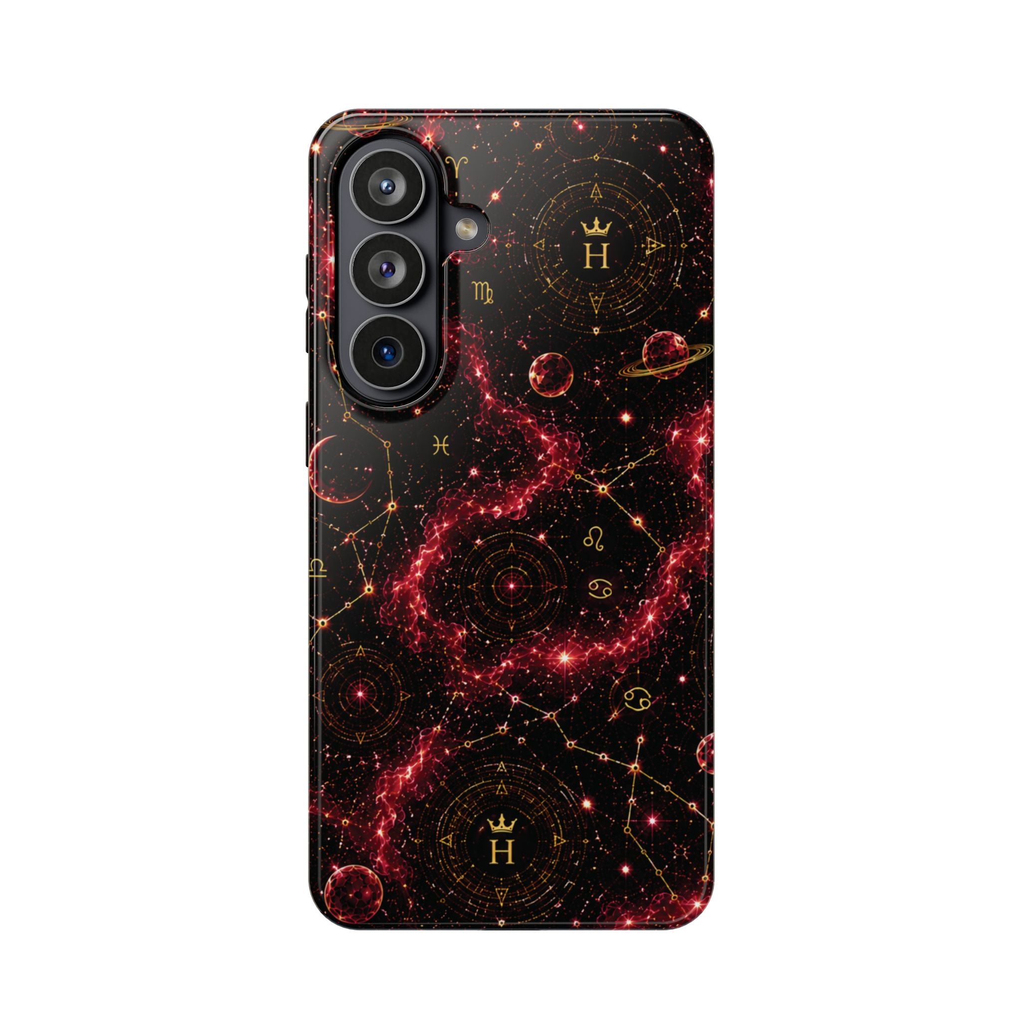 Cancer Ruby Birthstone Phone Case — Black Magnetic Impact-Resistant