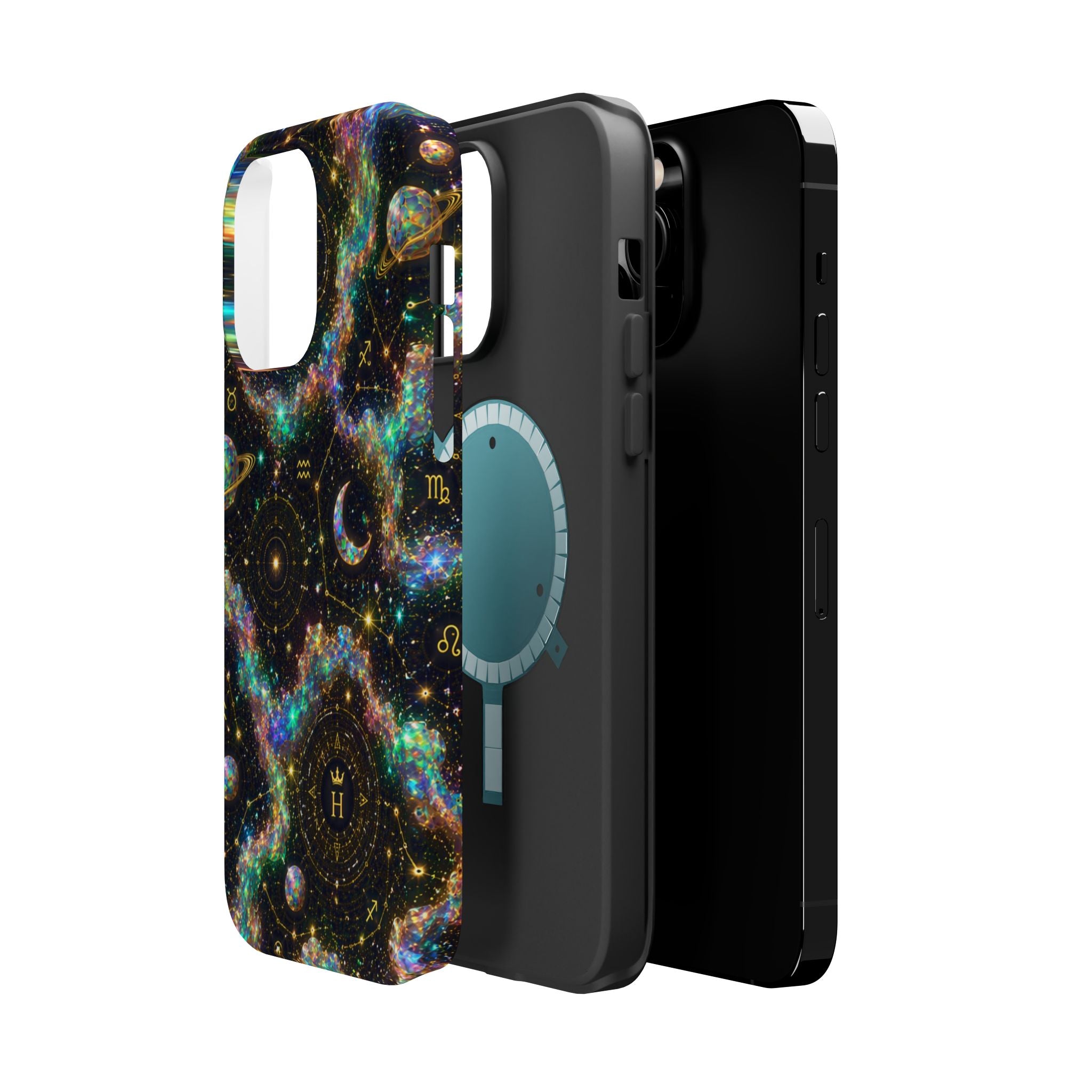 Astrology Galaxy Magnetic Impact Phone Case — Constellation & Moon Protective Cover