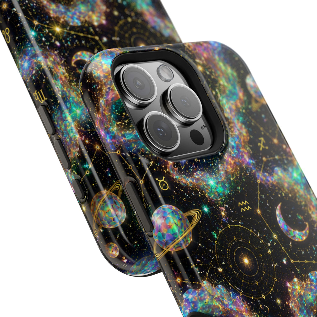 Astrology Galaxy Magnetic Impact Phone Case — Constellation & Moon Protective Cover
