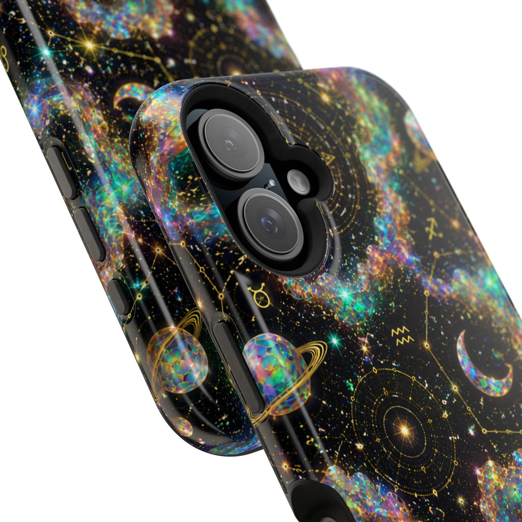 Astrology Galaxy Magnetic Impact Phone Case — Constellation & Moon Protective Cover
