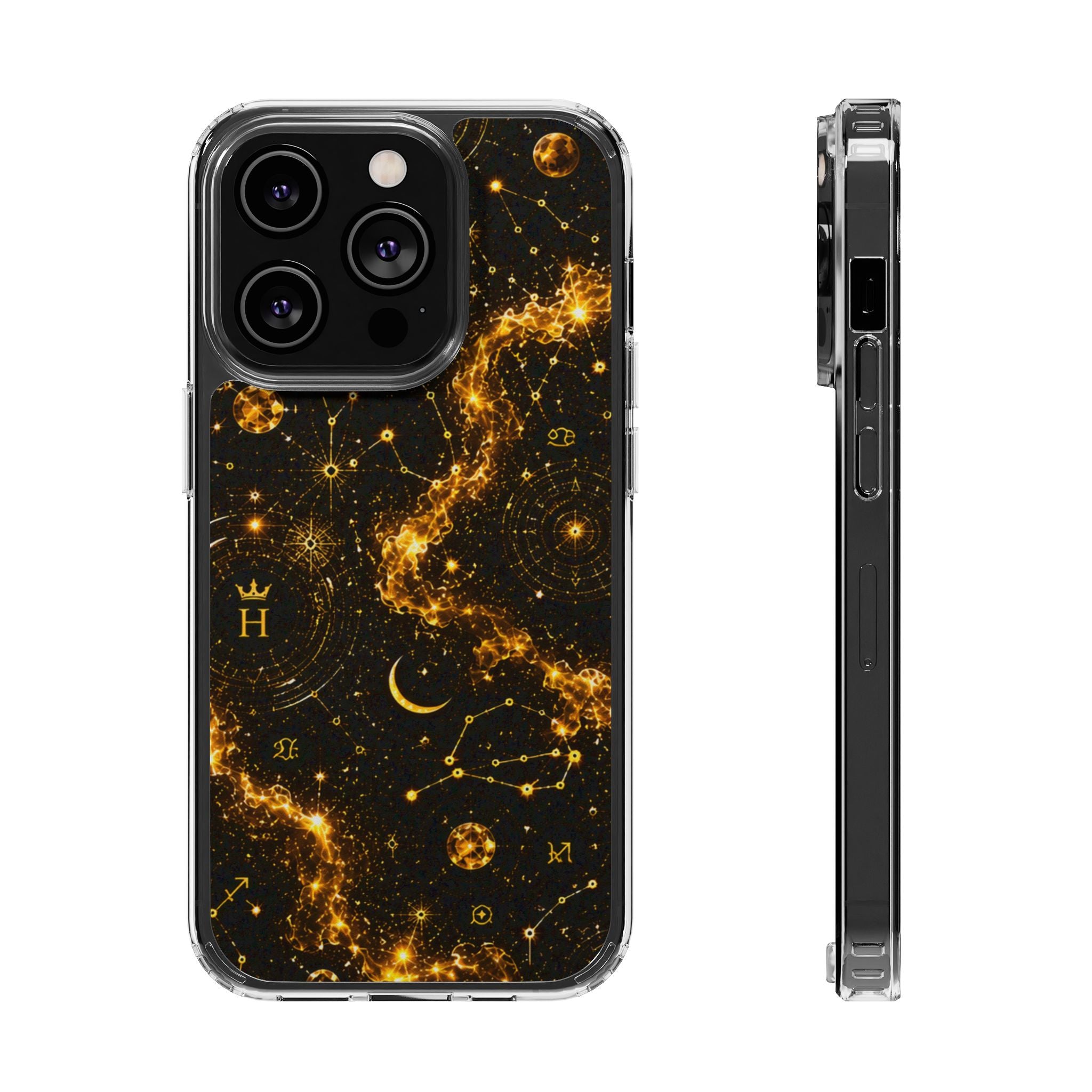 Scorpio Topaz Birthstone Phone Case — Clear Magnetic Impact-Resistant
