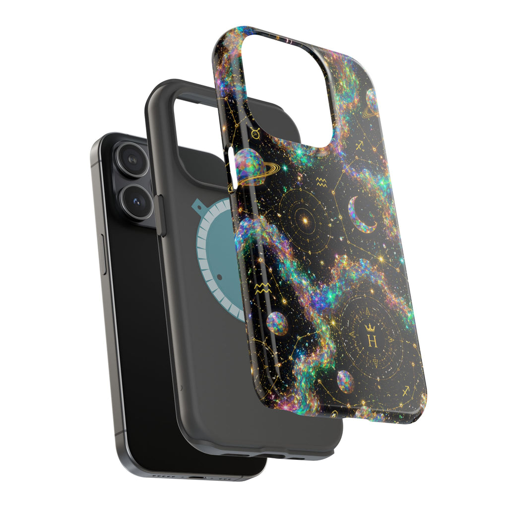 Astrology Galaxy Magnetic Impact Phone Case — Constellation & Moon Protective Cover