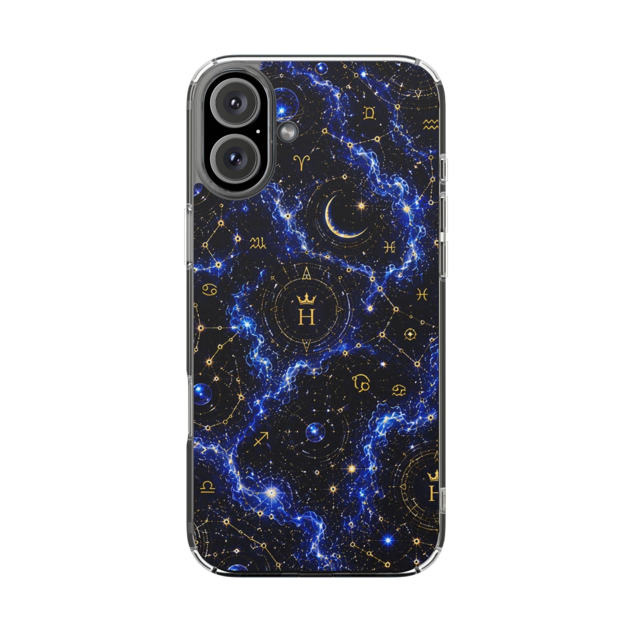 Virgo Sapphire Birthstone Phone Case — Clear Magnetic Impact-Resistant