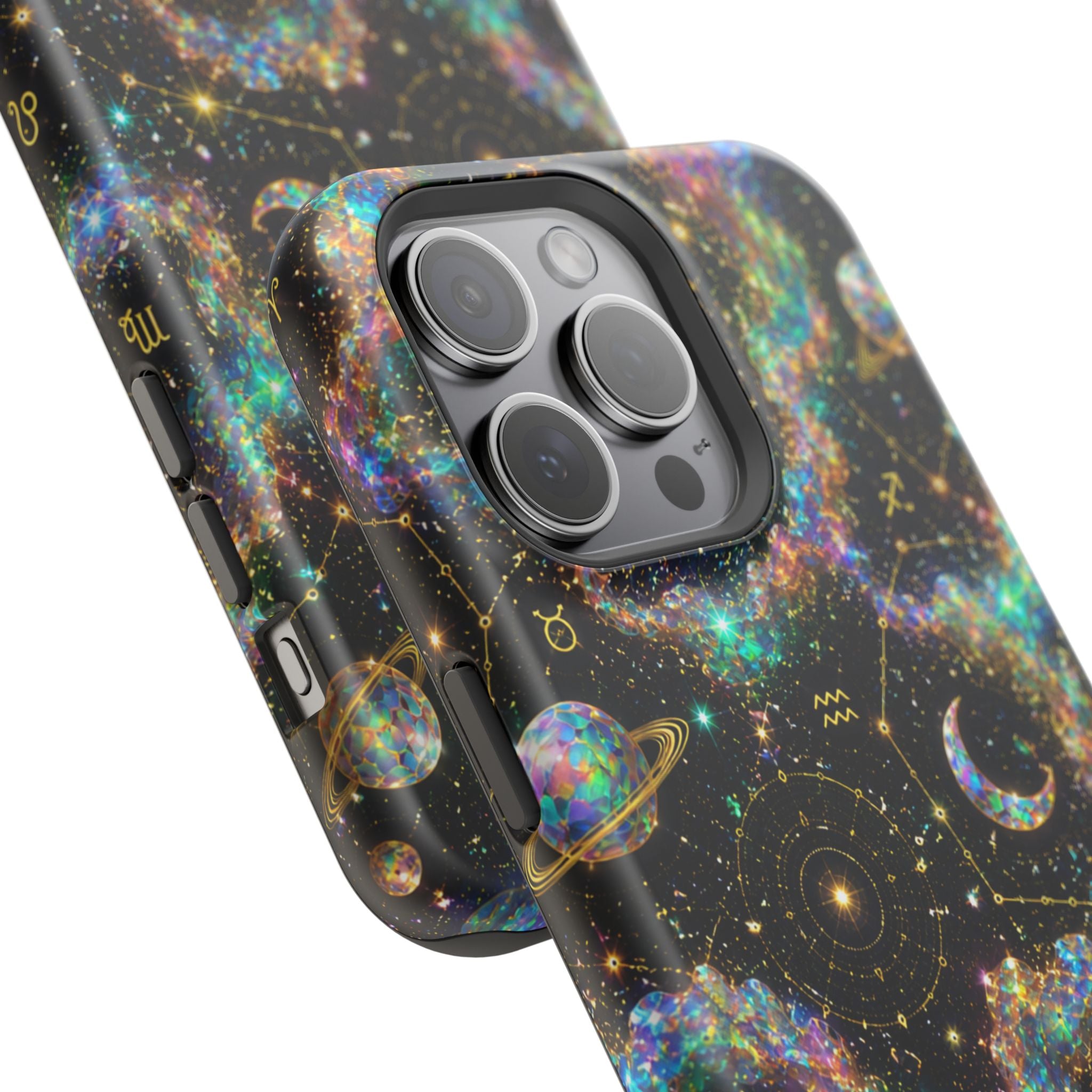 Astrology Galaxy Magnetic Impact Phone Case — Constellation & Moon Protective Cover