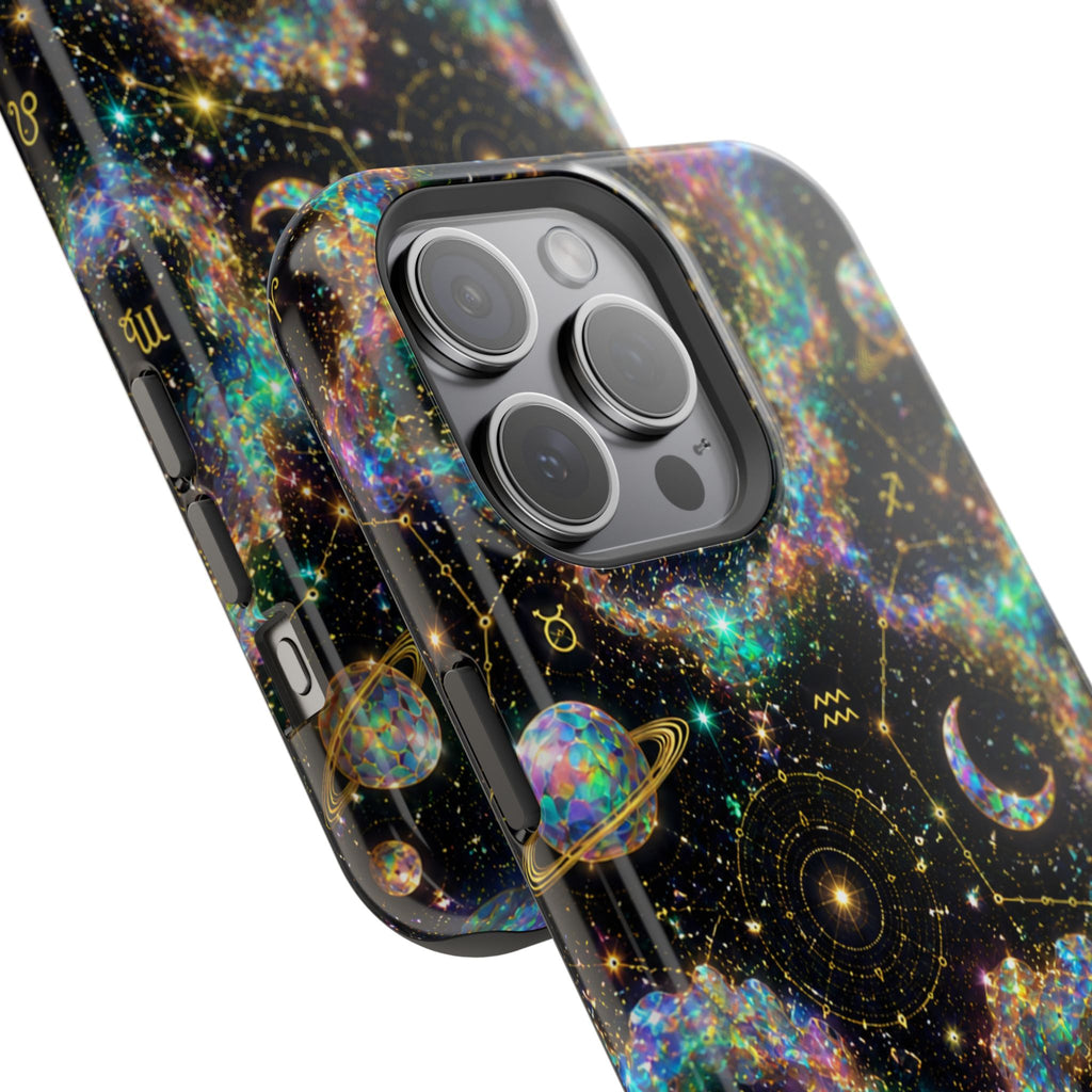 Astrology Galaxy Magnetic Impact Phone Case — Constellation & Moon Protective Cover