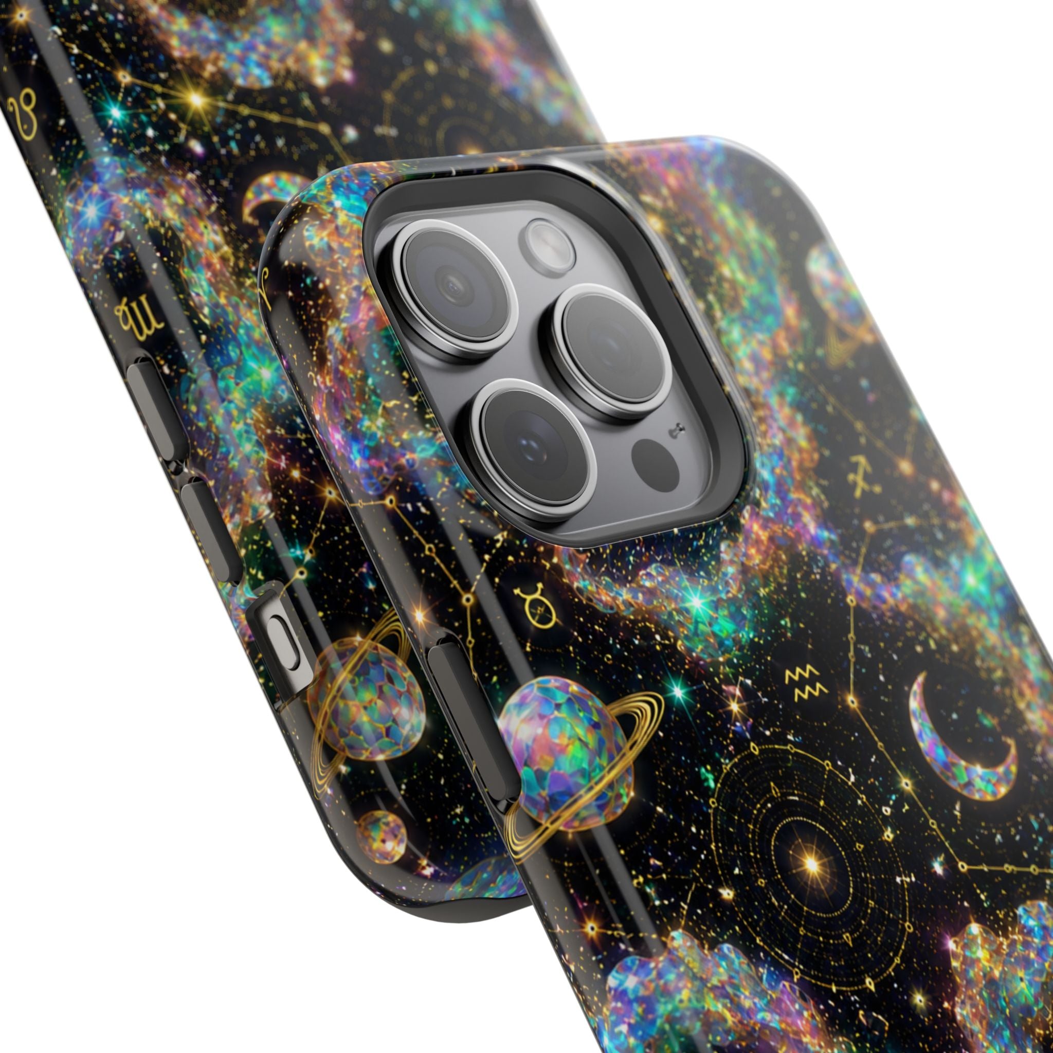 Astrology Galaxy Magnetic Impact Phone Case — Constellation & Moon Protective Cover