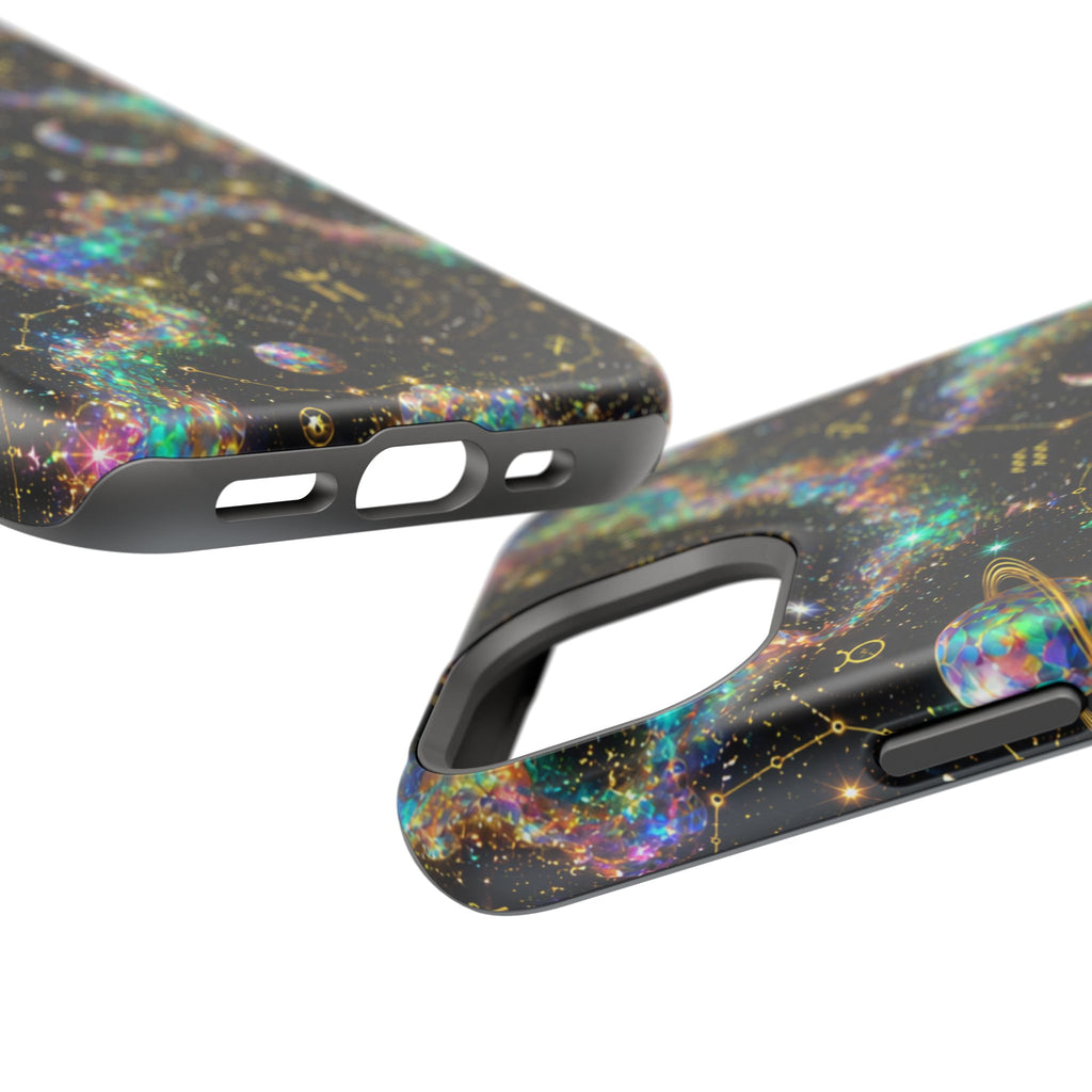 Astrology Galaxy Magnetic Impact Phone Case — Constellation & Moon Protective Cover
