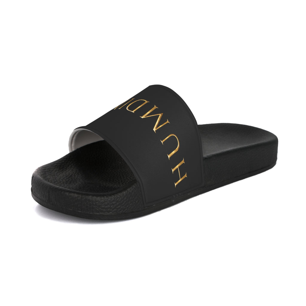 Humdinger Black & Gold Men's Slide Sandals