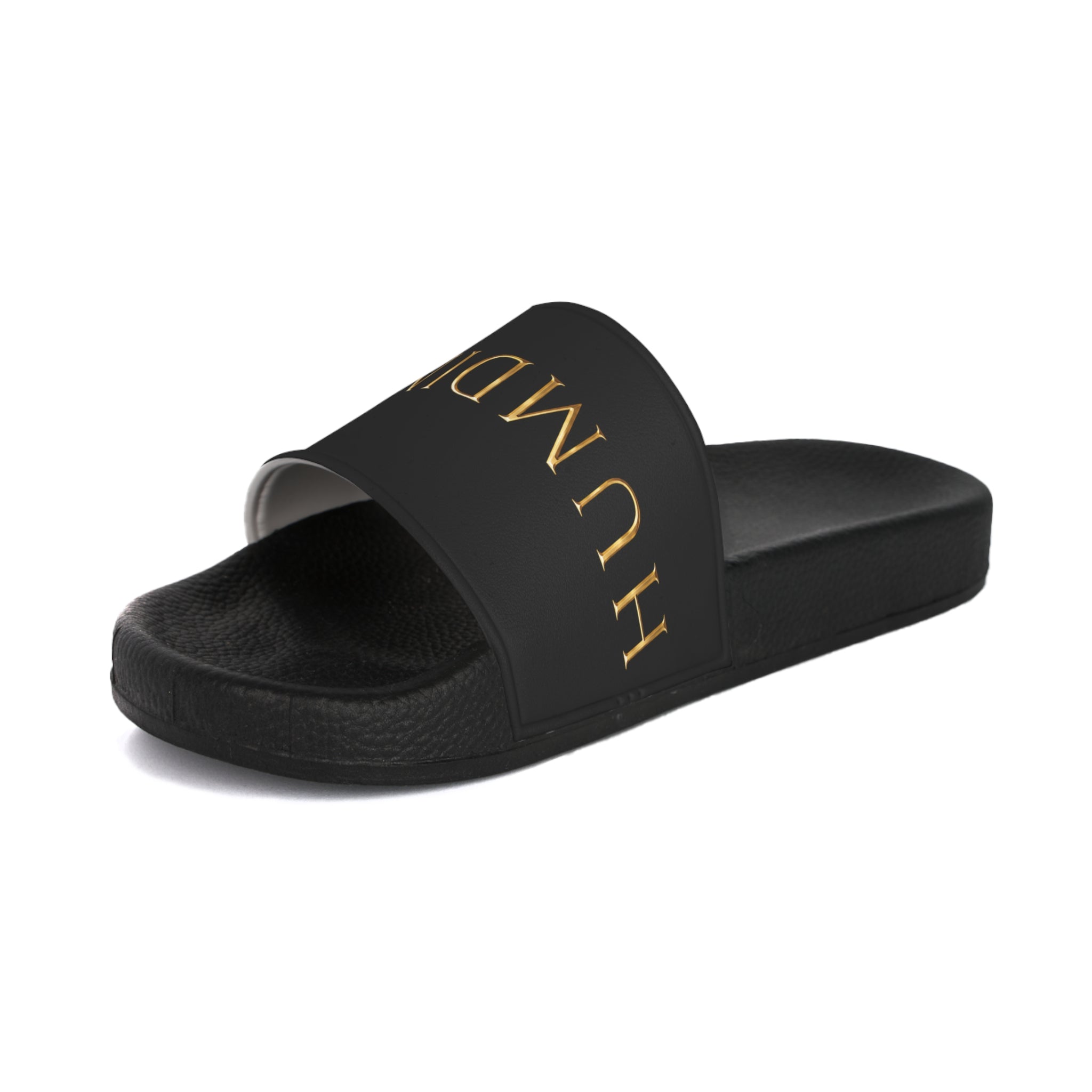 Humdinger Black & Gold Men's Slide Sandals