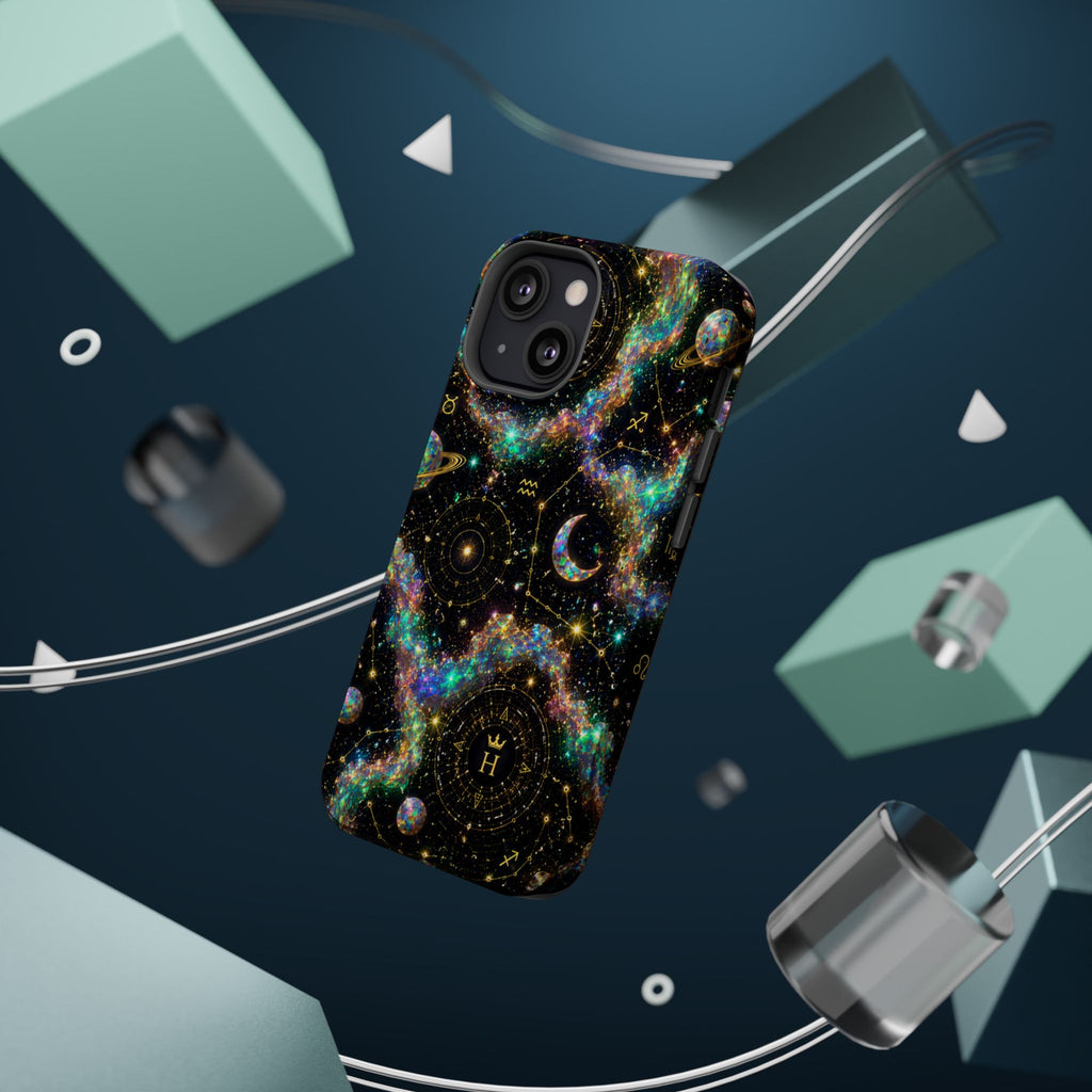 Astrology Galaxy Magnetic Impact Phone Case — Constellation & Moon Protective Cover