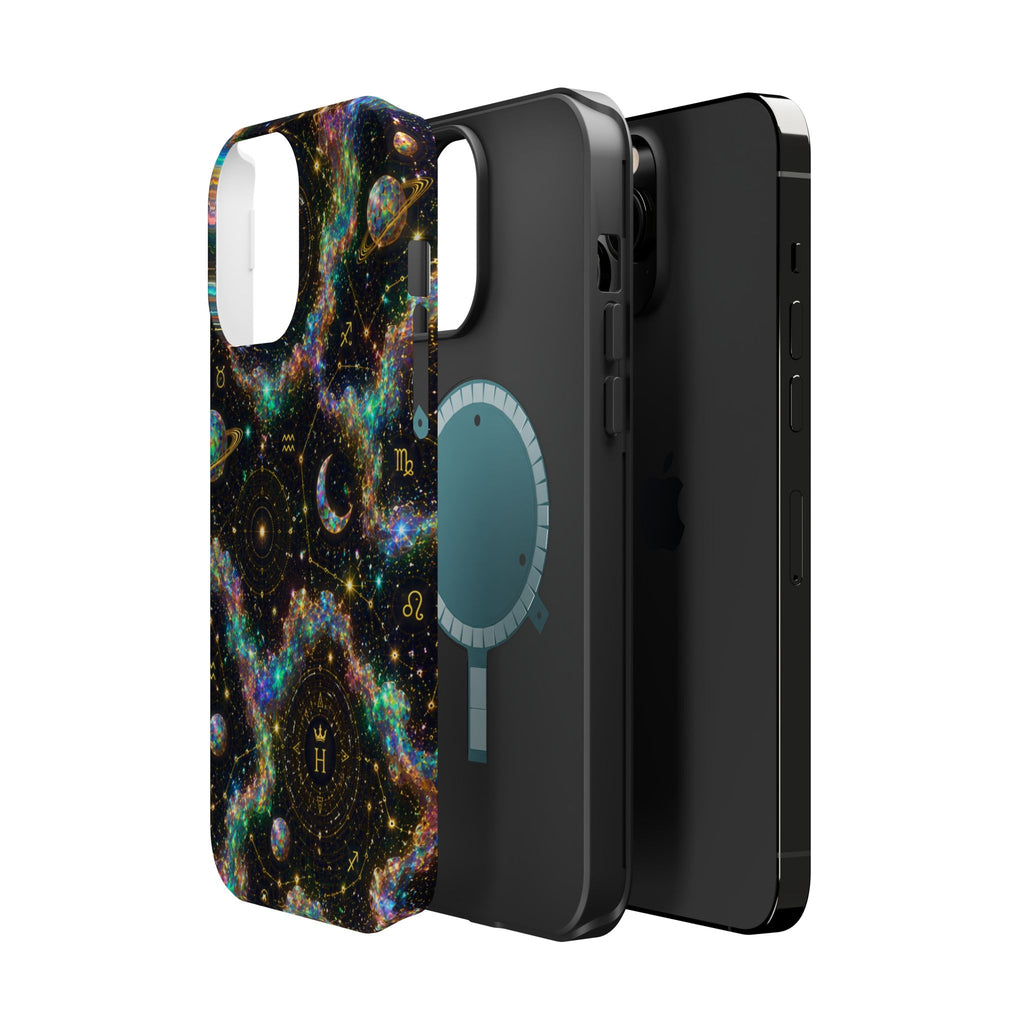 Astrology Galaxy Magnetic Impact Phone Case — Constellation & Moon Protective Cover