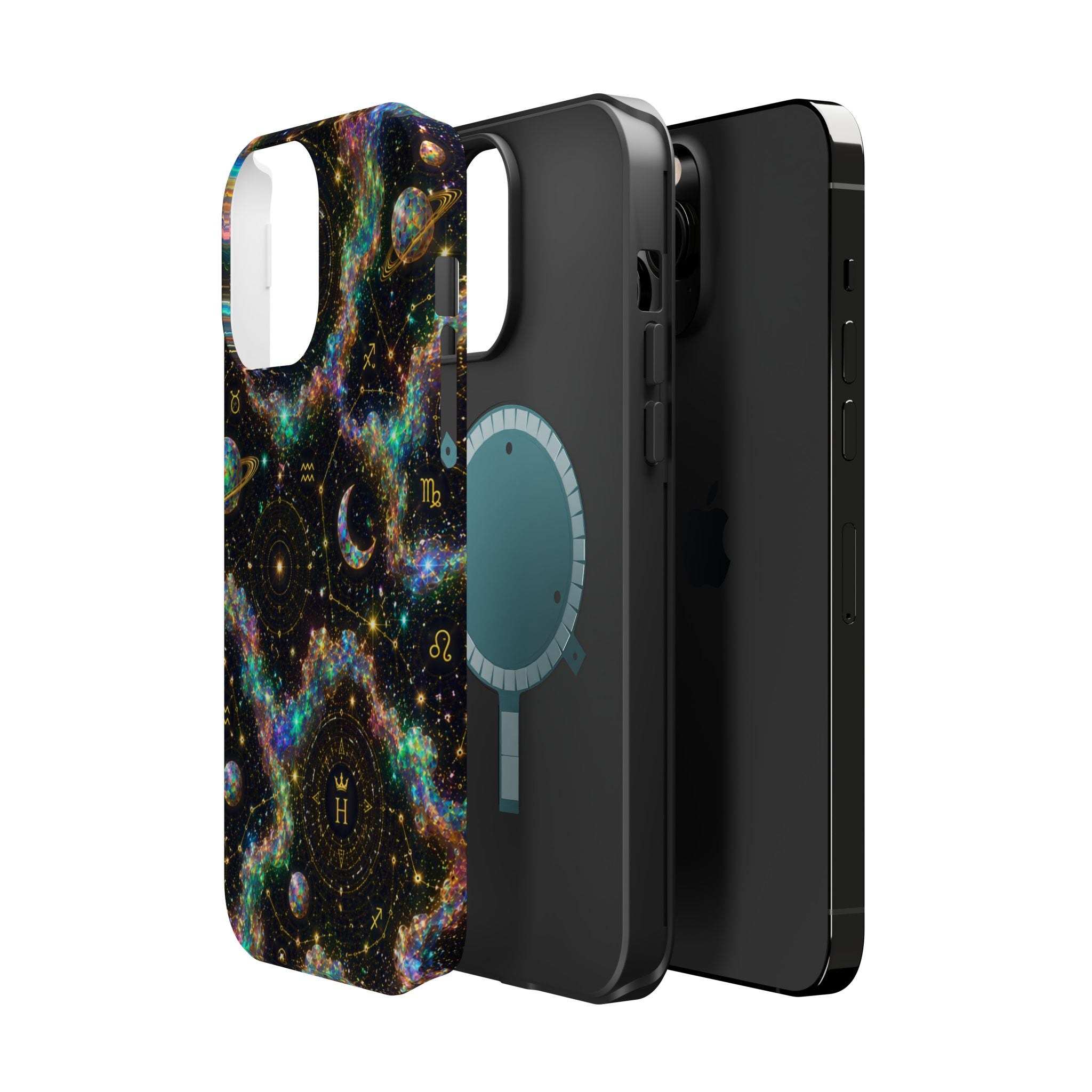 Astrology Galaxy Magnetic Impact Phone Case — Constellation & Moon Protective Cover