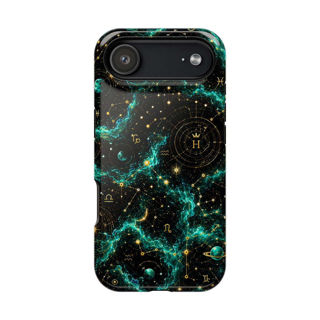 Sagittarius Turquoise Birthstone Phone Case — Black Magnetic Impact-Resistant