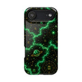 Taurus Emerald Birthstone Phone Case — Black Magnetic Impact-Resistant