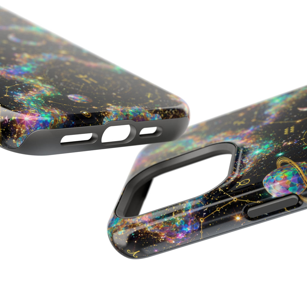Astrology Galaxy Magnetic Impact Phone Case — Constellation & Moon Protective Cover