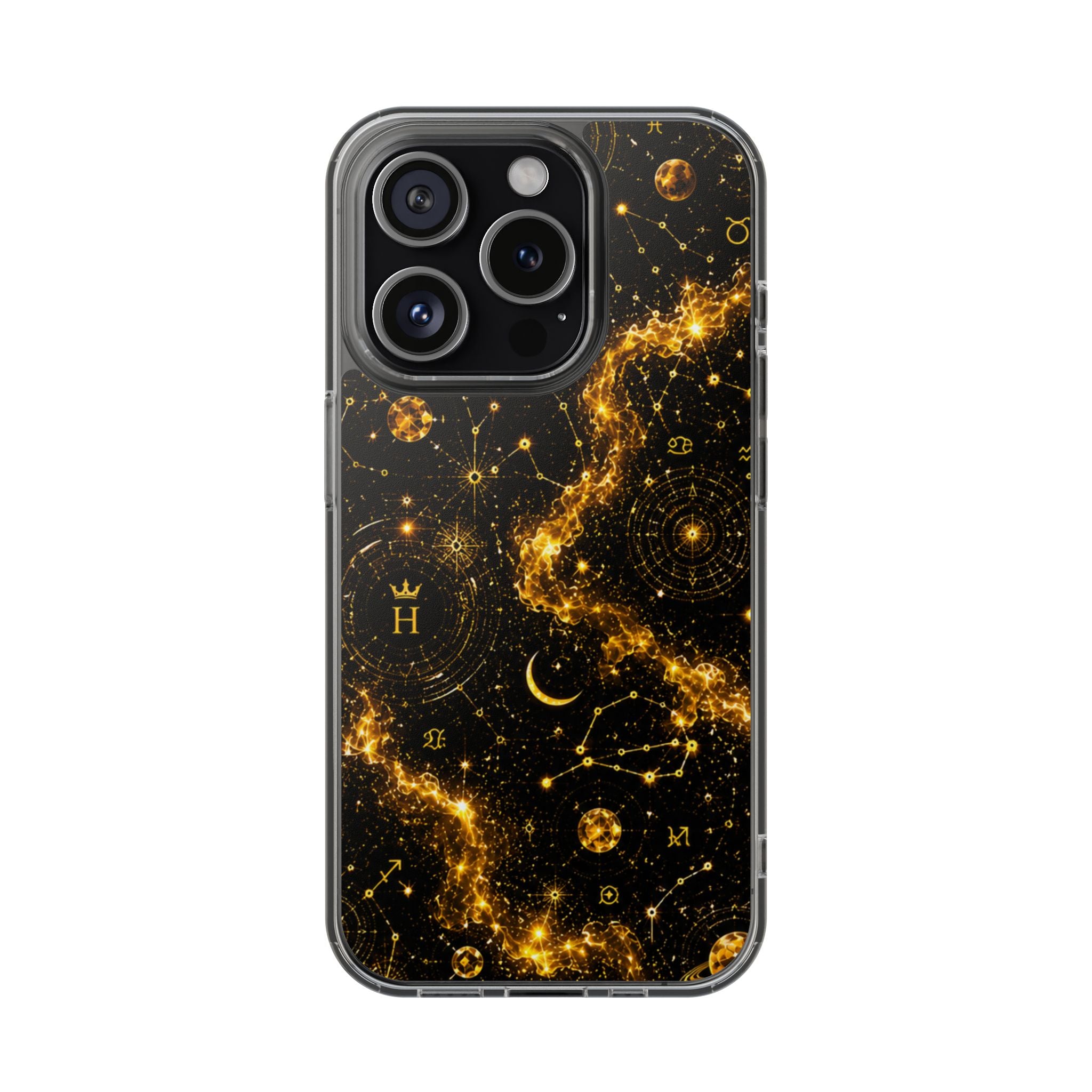 Scorpio Topaz Birthstone Phone Case — Clear Magnetic Impact-Resistant