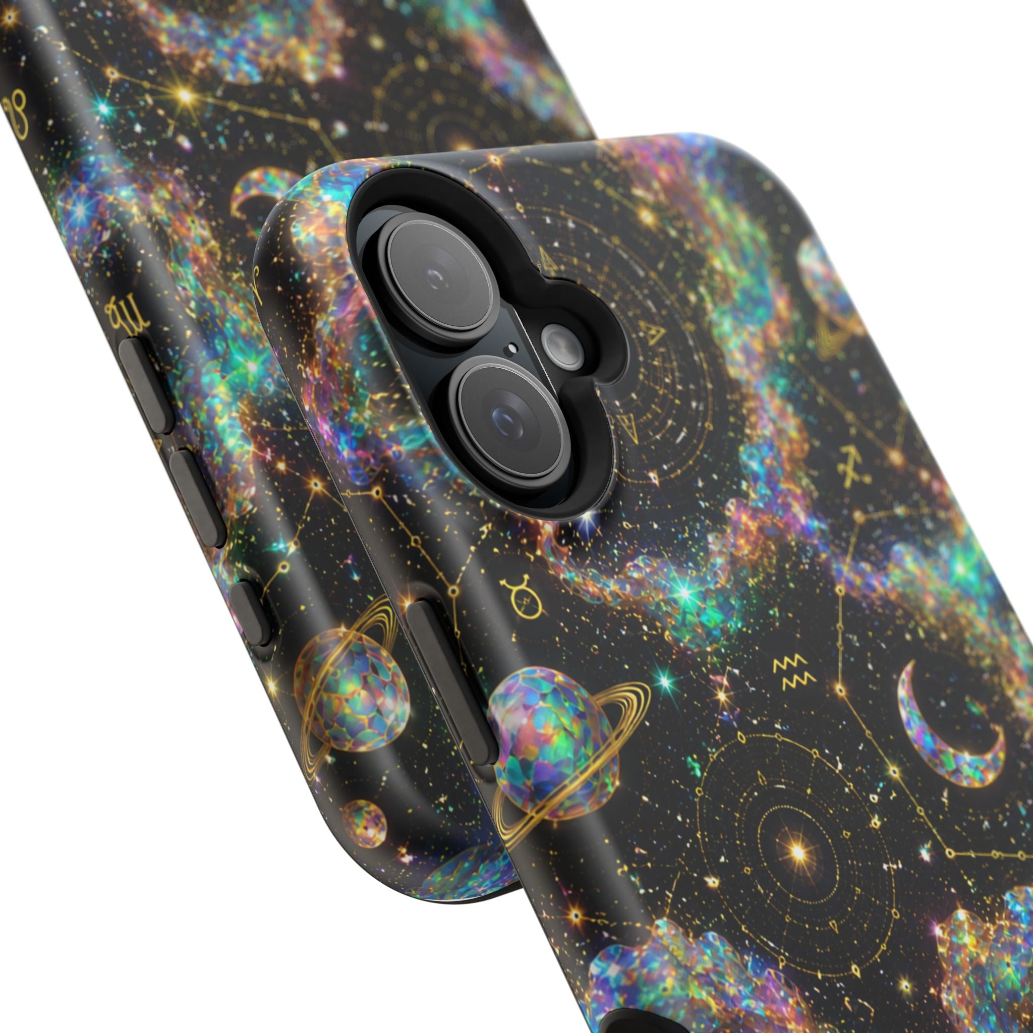 Astrology Galaxy Magnetic Impact Phone Case — Constellation & Moon Protective Cover