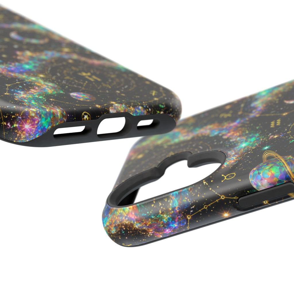 Astrology Galaxy Magnetic Impact Phone Case — Constellation & Moon Protective Cover