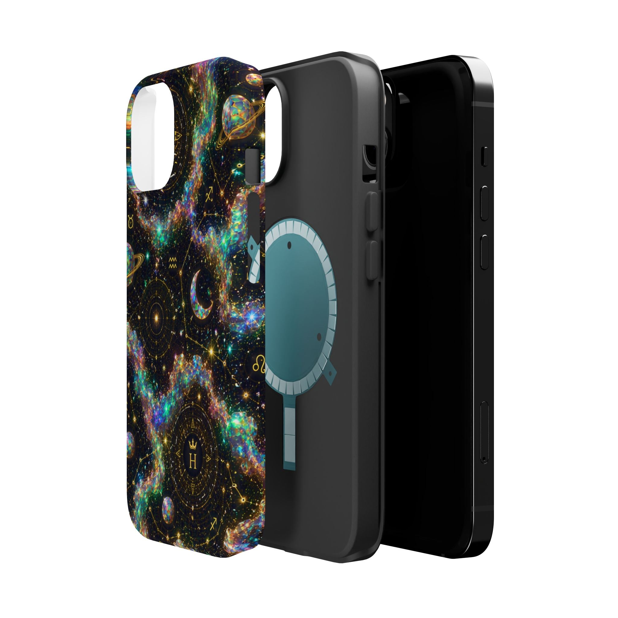 Astrology Galaxy Magnetic Impact Phone Case — Constellation & Moon Protective Cover