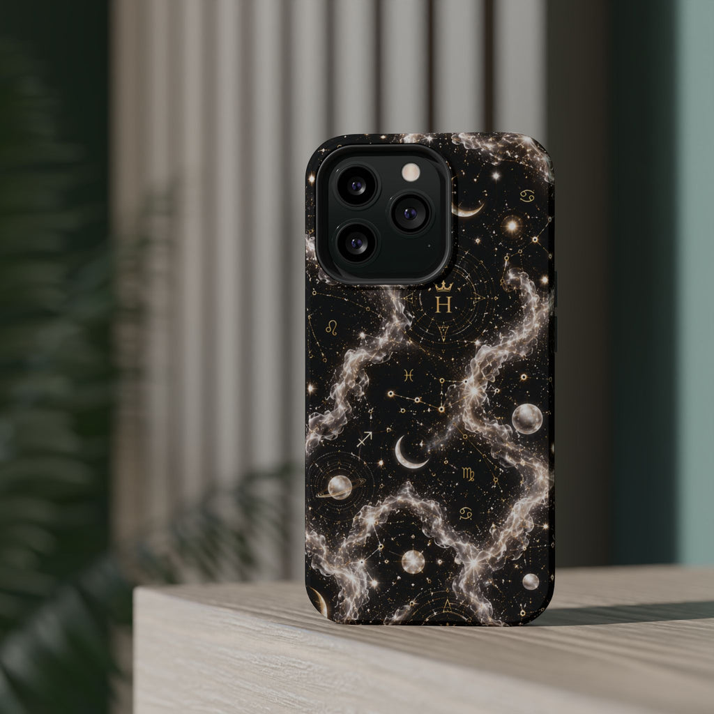 Astrology Galaxy Phone Case — Magnetic Impact-Resistant Cosmic Constellation Design