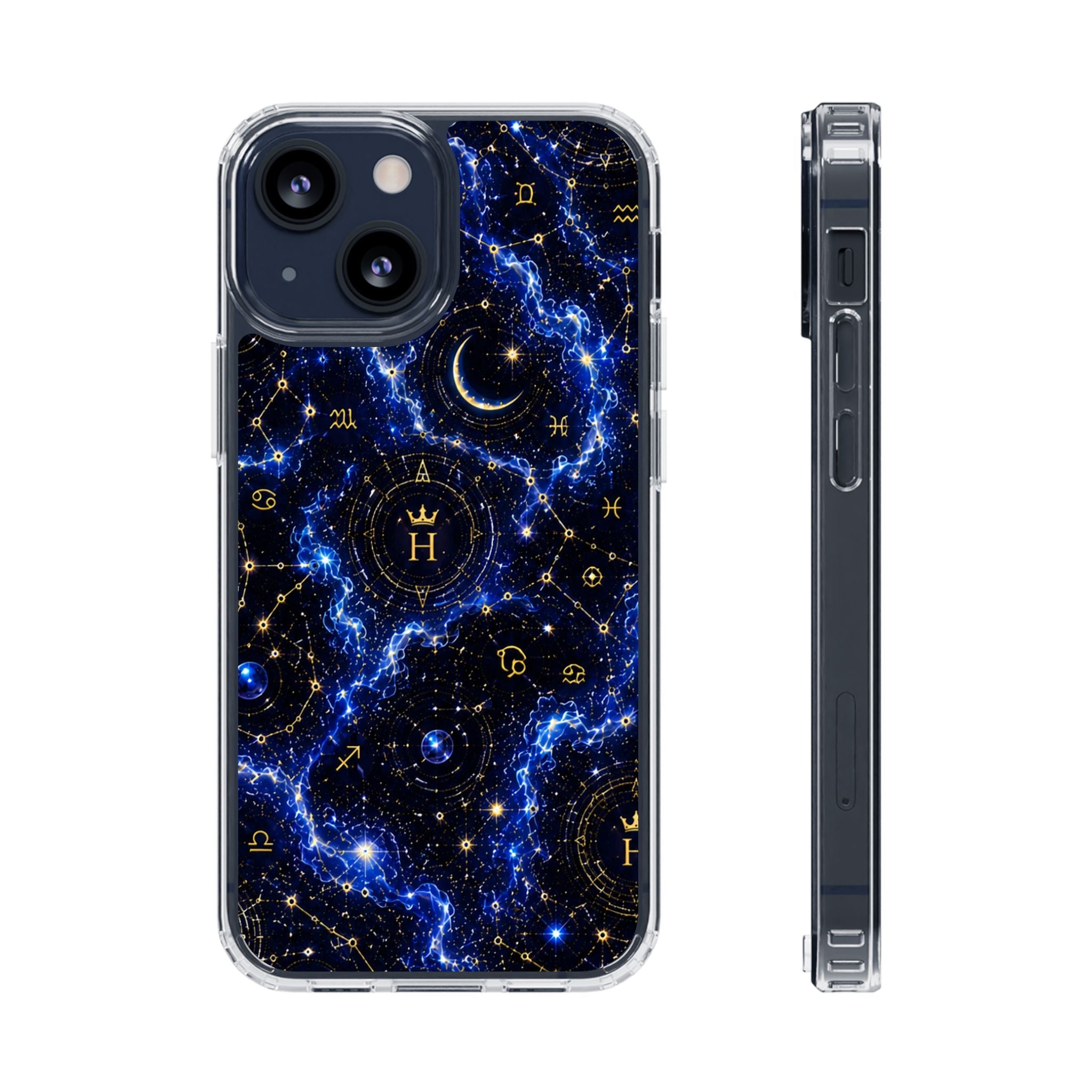 Virgo Sapphire Birthstone Phone Case — Clear Magnetic Impact-Resistant