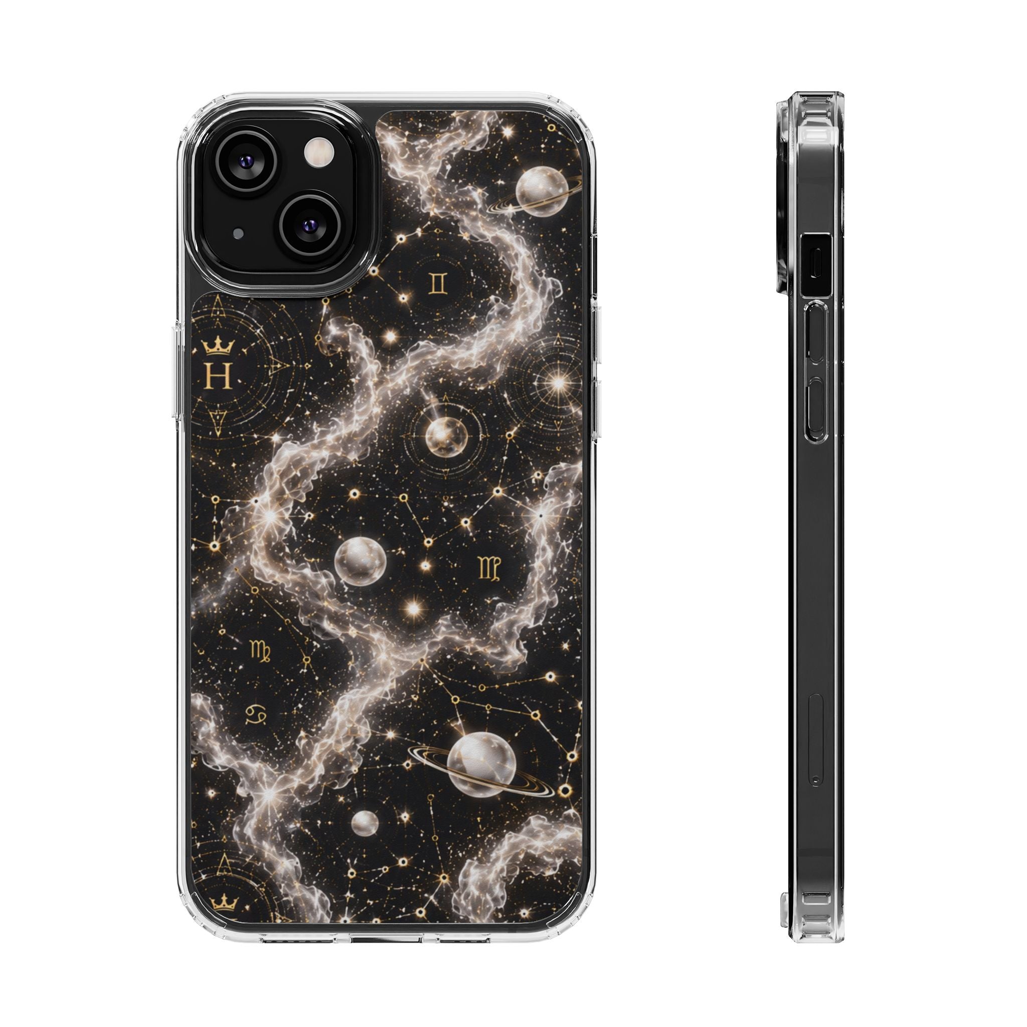 Gemini Pearl Birthstone Phone Case — Clear Magnetic Impact-Resistant