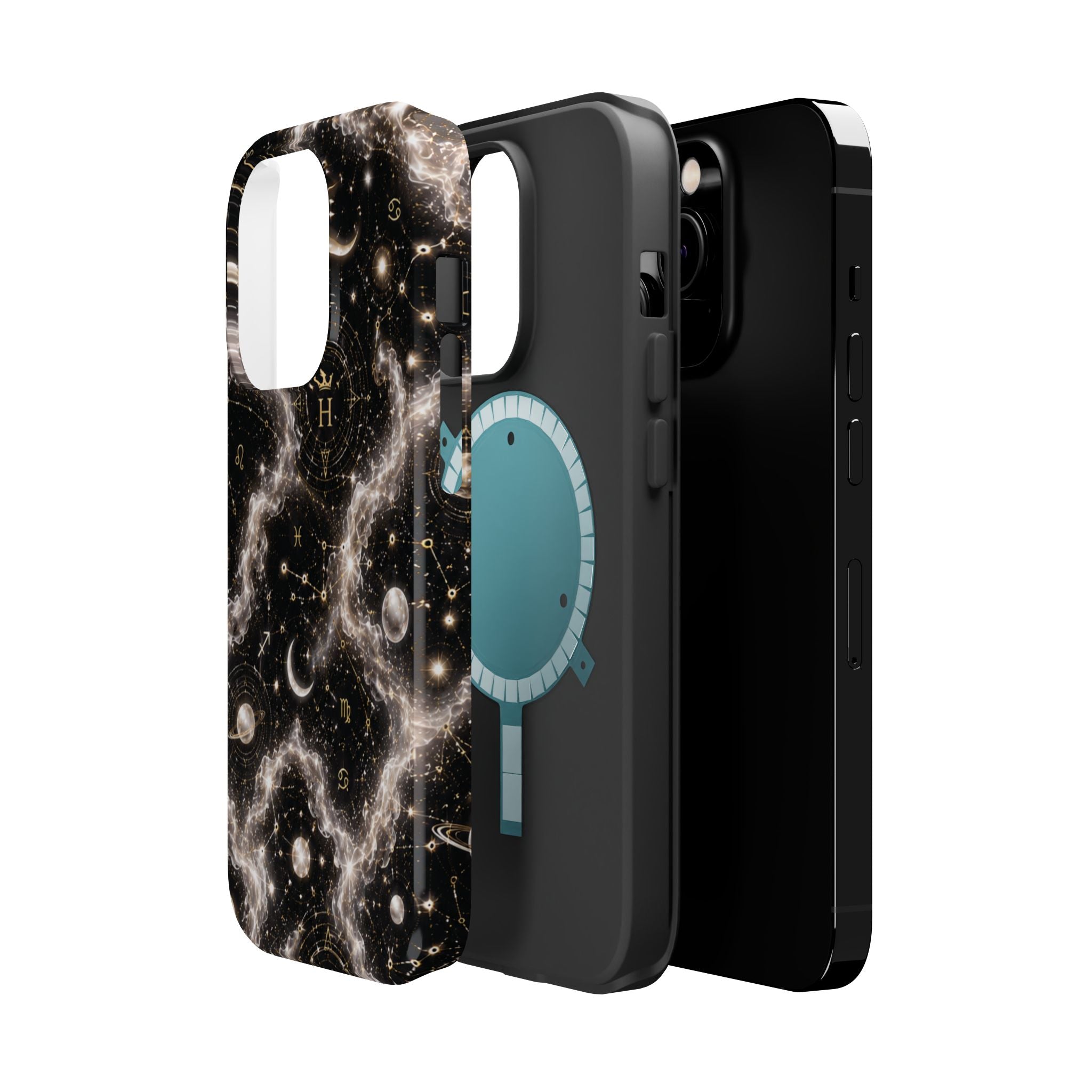 Astrology Galaxy Phone Case — Magnetic Impact-Resistant Cosmic Constellation Design
