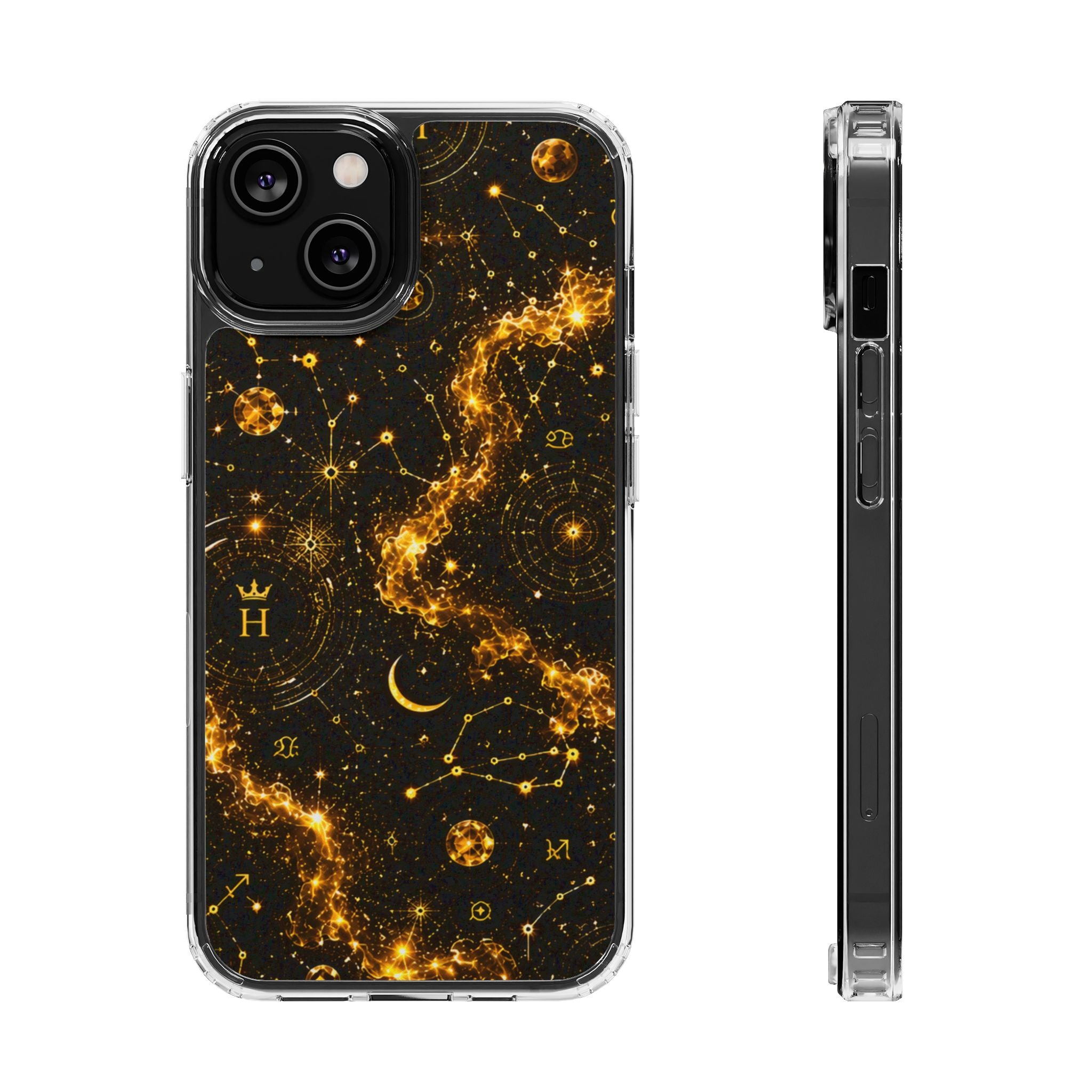 Scorpio Topaz Birthstone Phone Case — Clear Magnetic Impact-Resistant