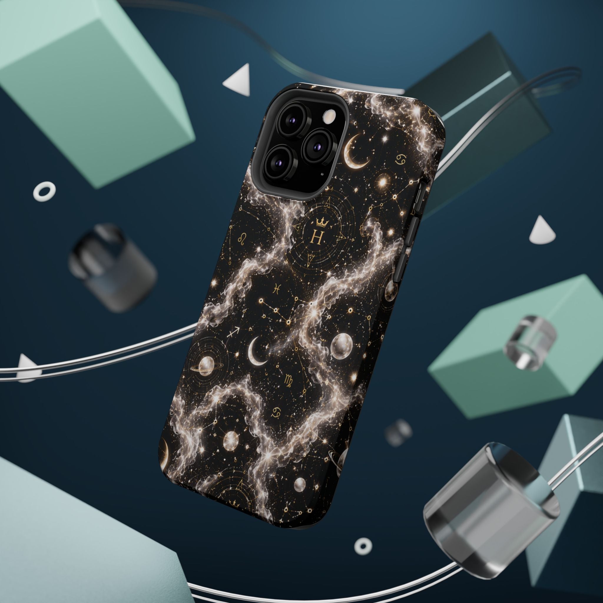 Astrology Galaxy Phone Case — Magnetic Impact-Resistant Cosmic Constellation Design