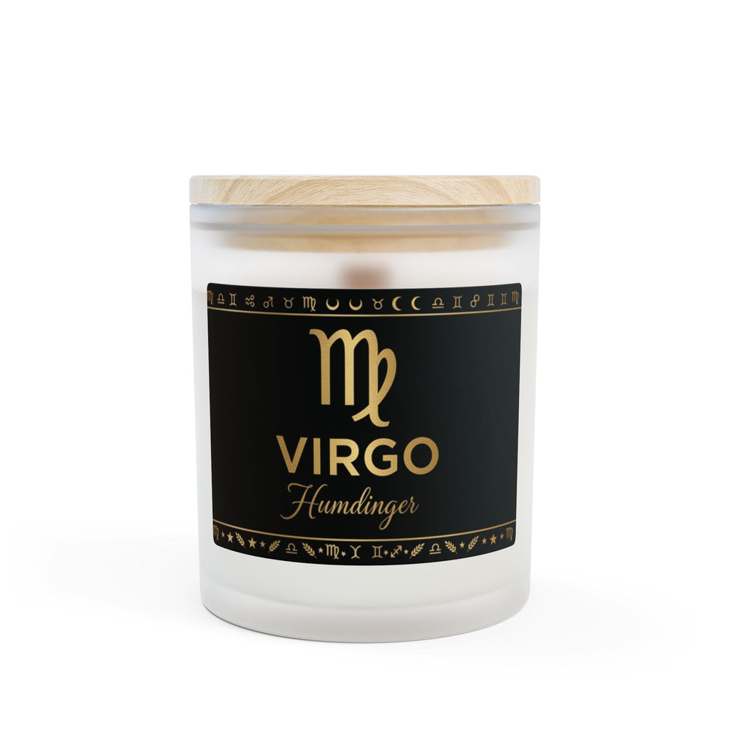 Virgo Zodiac Frosted Glass Candle Humdinger