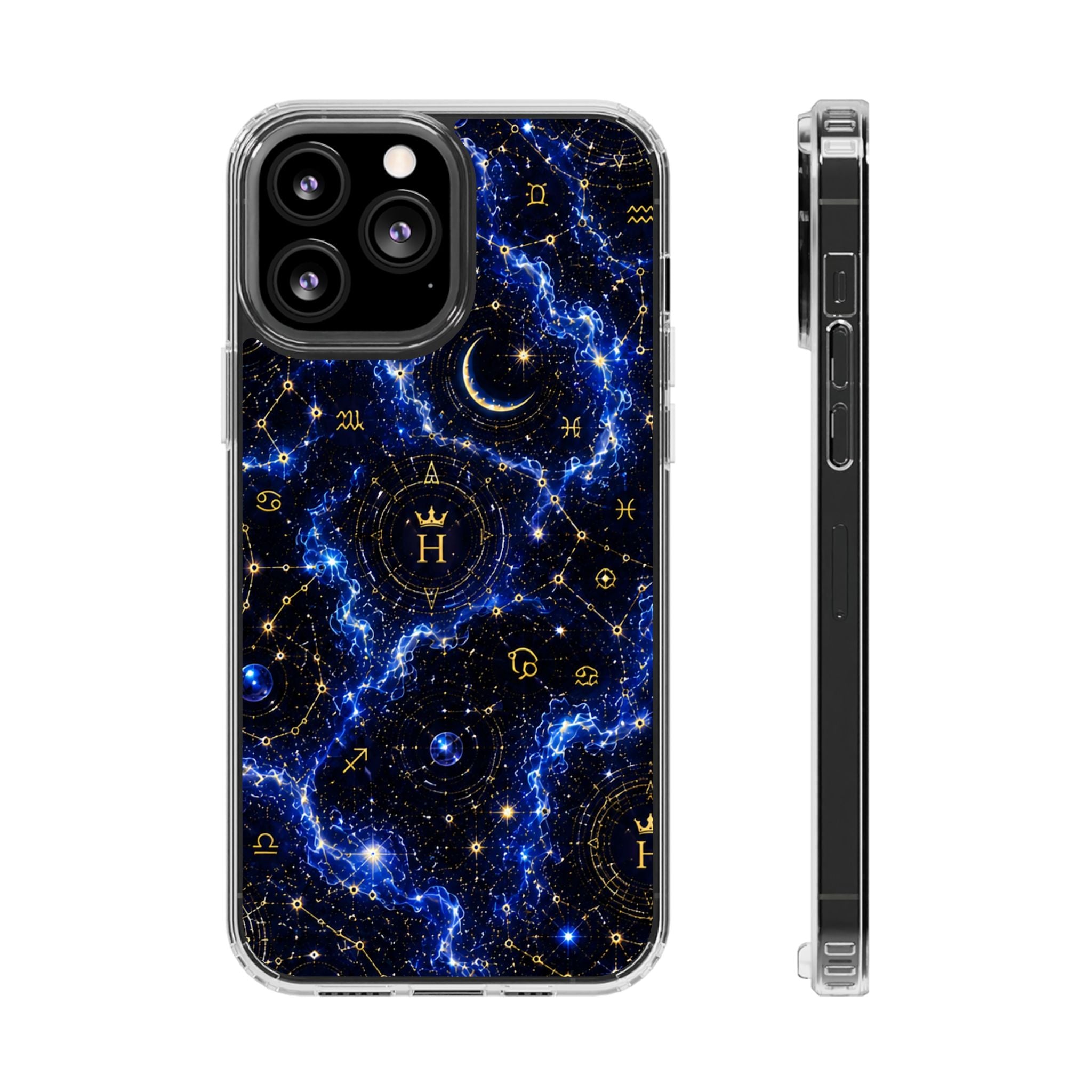 Virgo Sapphire Birthstone Phone Case — Clear Magnetic Impact-Resistant