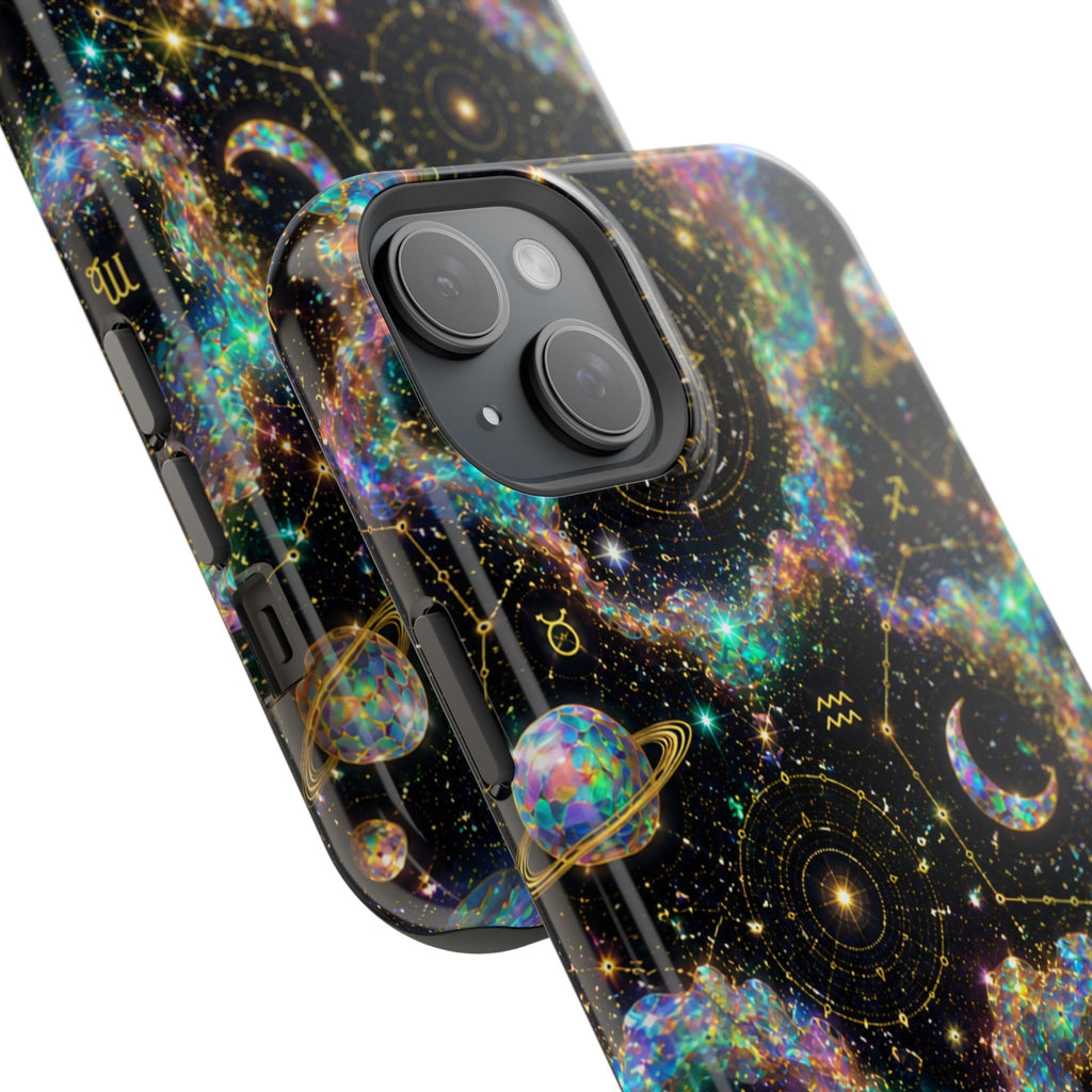 Astrology Galaxy Magnetic Impact Phone Case — Constellation & Moon Protective Cover