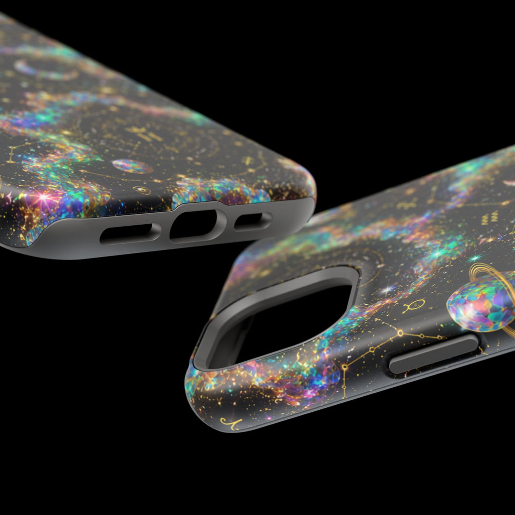 Astrology Galaxy Magnetic Impact Phone Case — Constellation & Moon Protective Cover