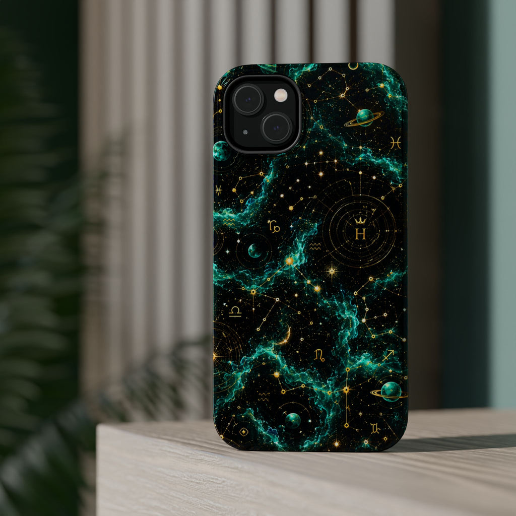 Astrology Nebula Magnetic Impact Phone Case — Zodiac Constellation Design