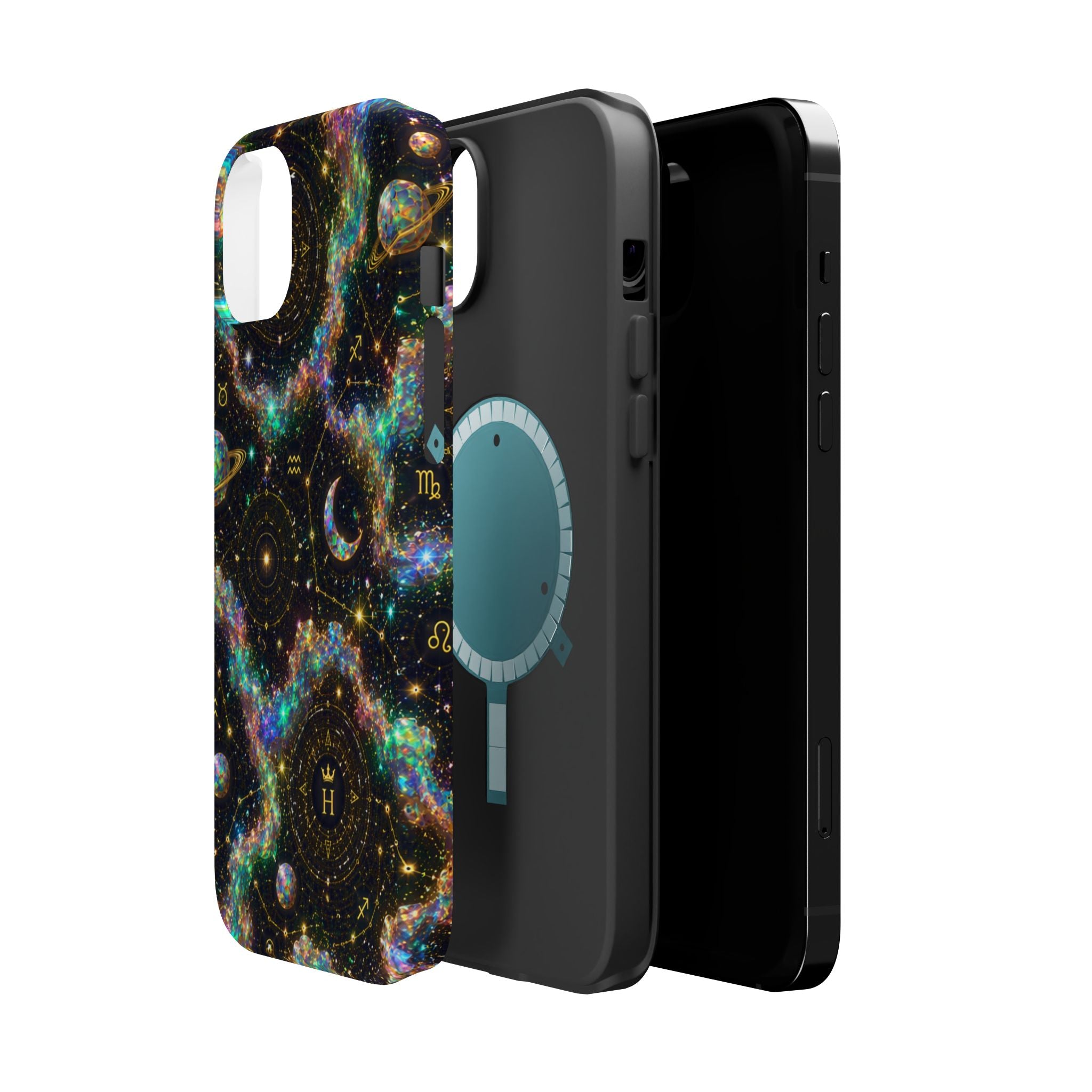 Astrology Galaxy Magnetic Impact Phone Case — Constellation & Moon Protective Cover