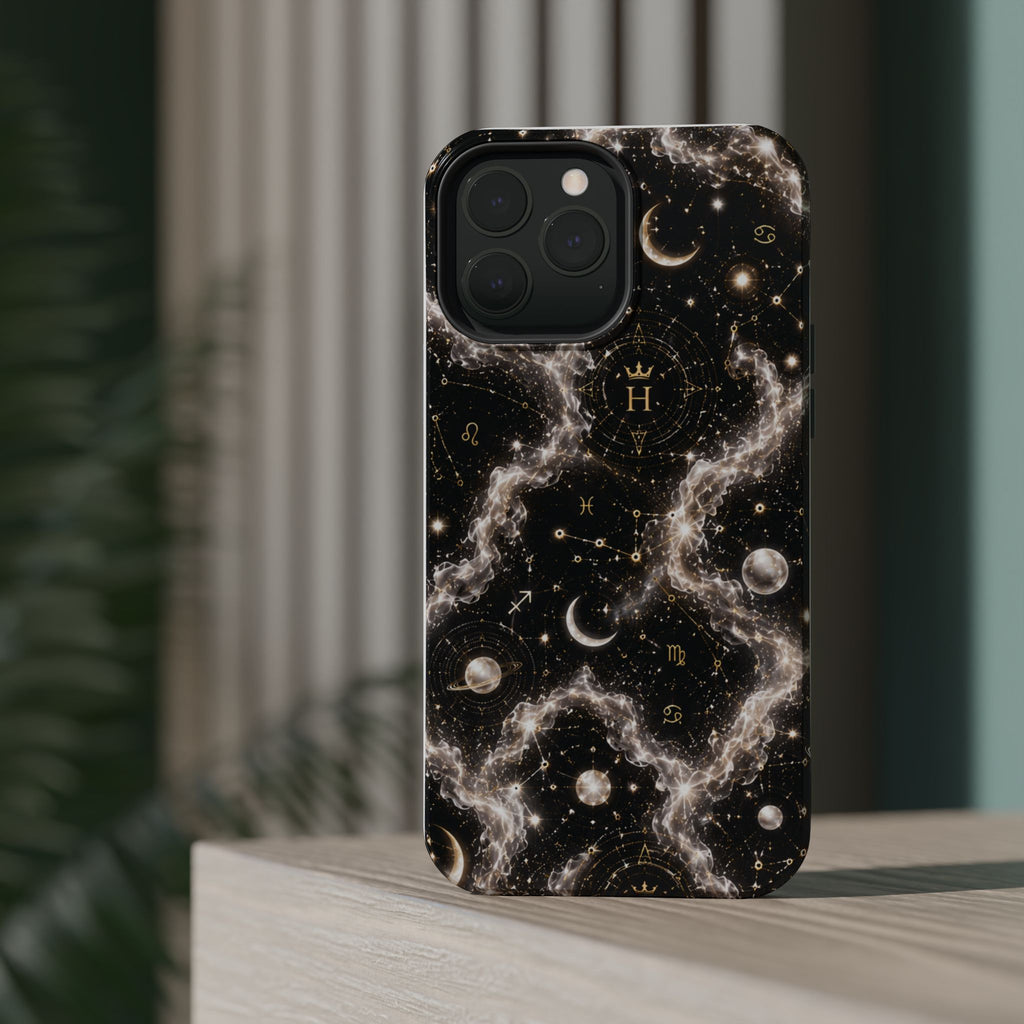Astrology Galaxy Phone Case — Magnetic Impact-Resistant Cosmic Constellation Design
