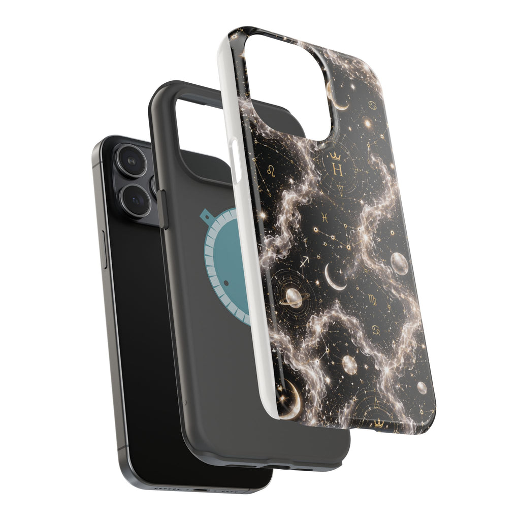 Astrology Galaxy Phone Case — Magnetic Impact-Resistant Cosmic Constellation Design