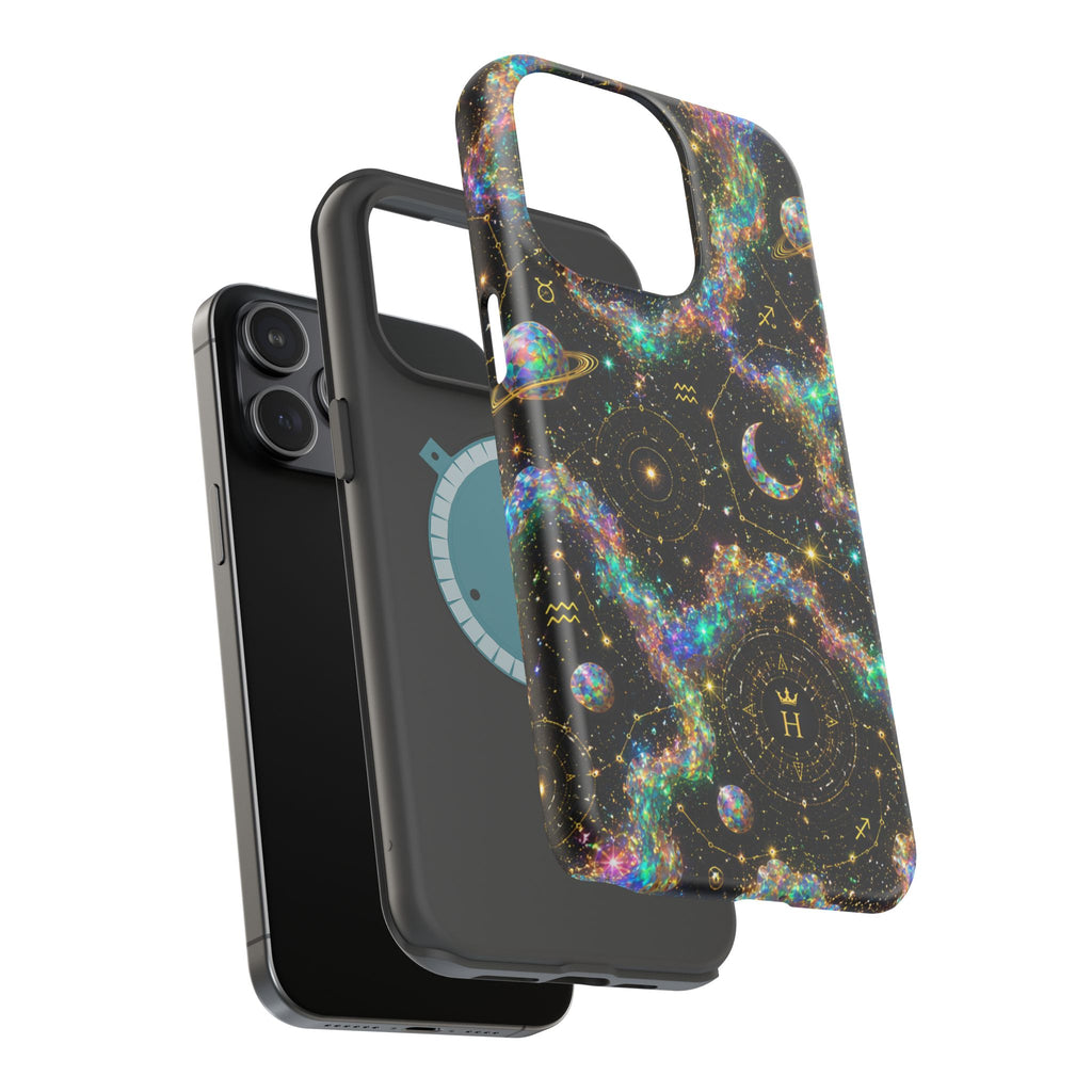 Astrology Galaxy Magnetic Impact Phone Case — Constellation & Moon Protective Cover